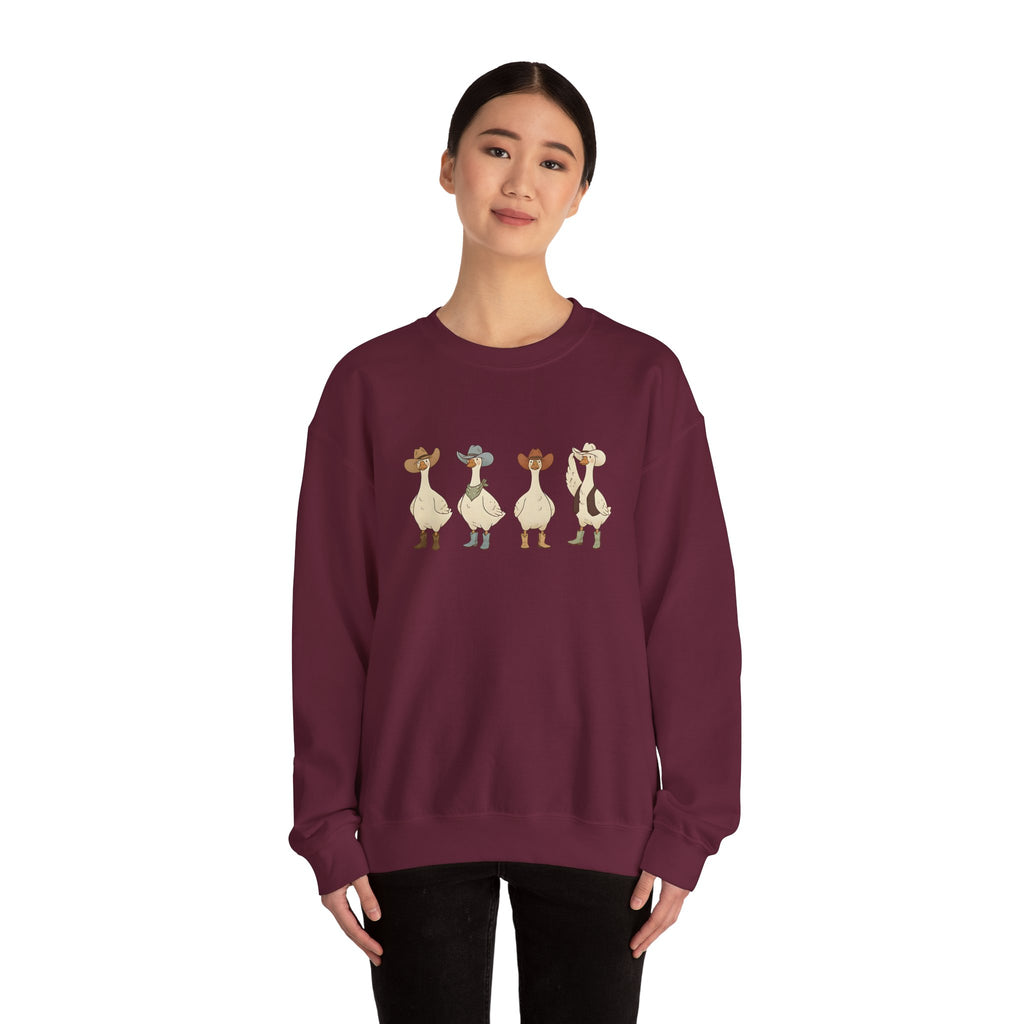 Cowboy Ducks Graphic Crewneck