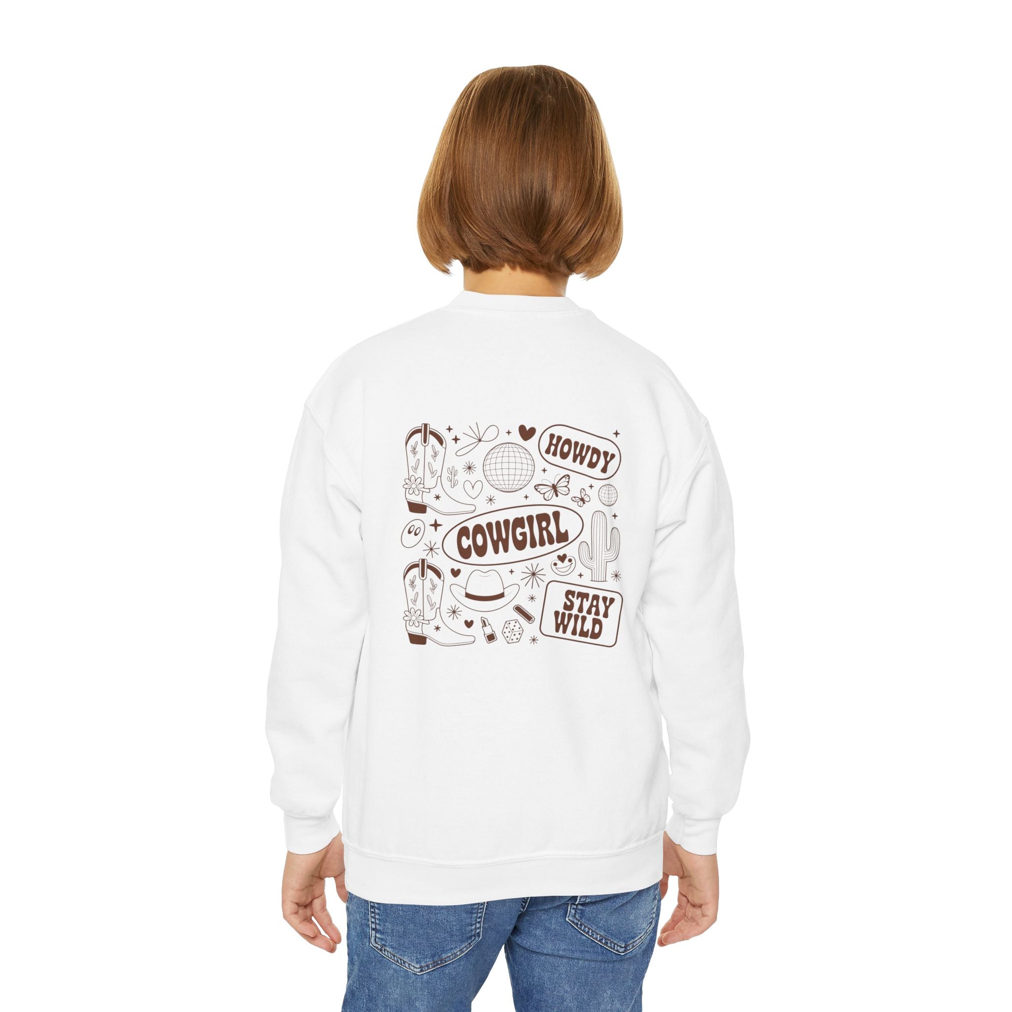 Youth Cowgirl Crewneck Sweatshirt