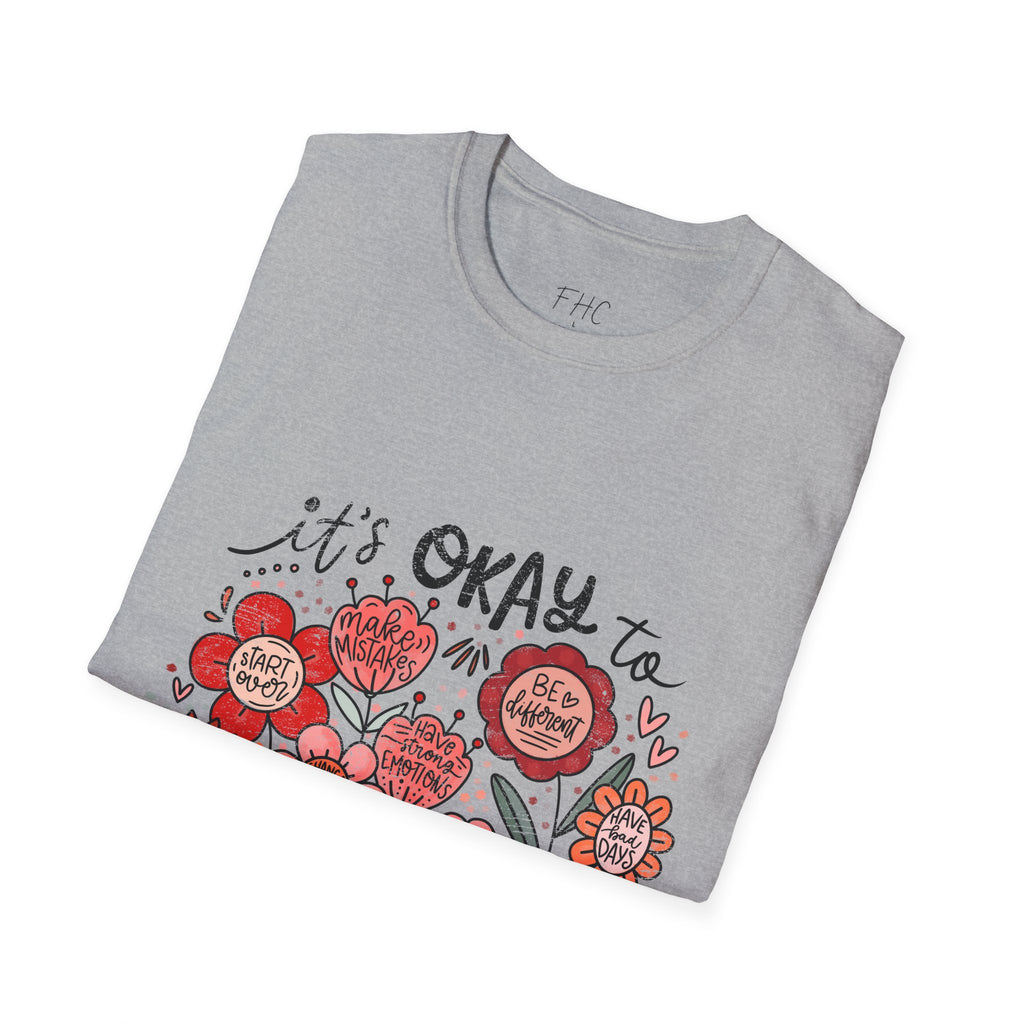 It's Okay Floral T-Shirt