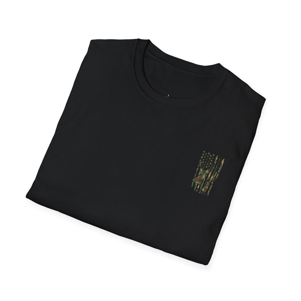 Camo Deer Flag T-Shirt