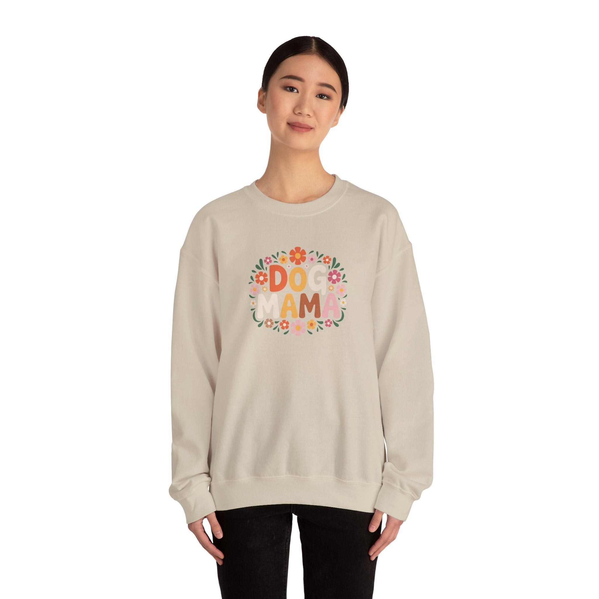 Dog Mama Floral Crewneck