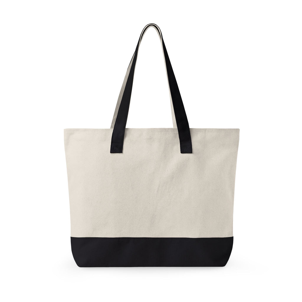 Canvas Tote Bag — 'Bloom Where You Are Planted' Floral Zippered Tote