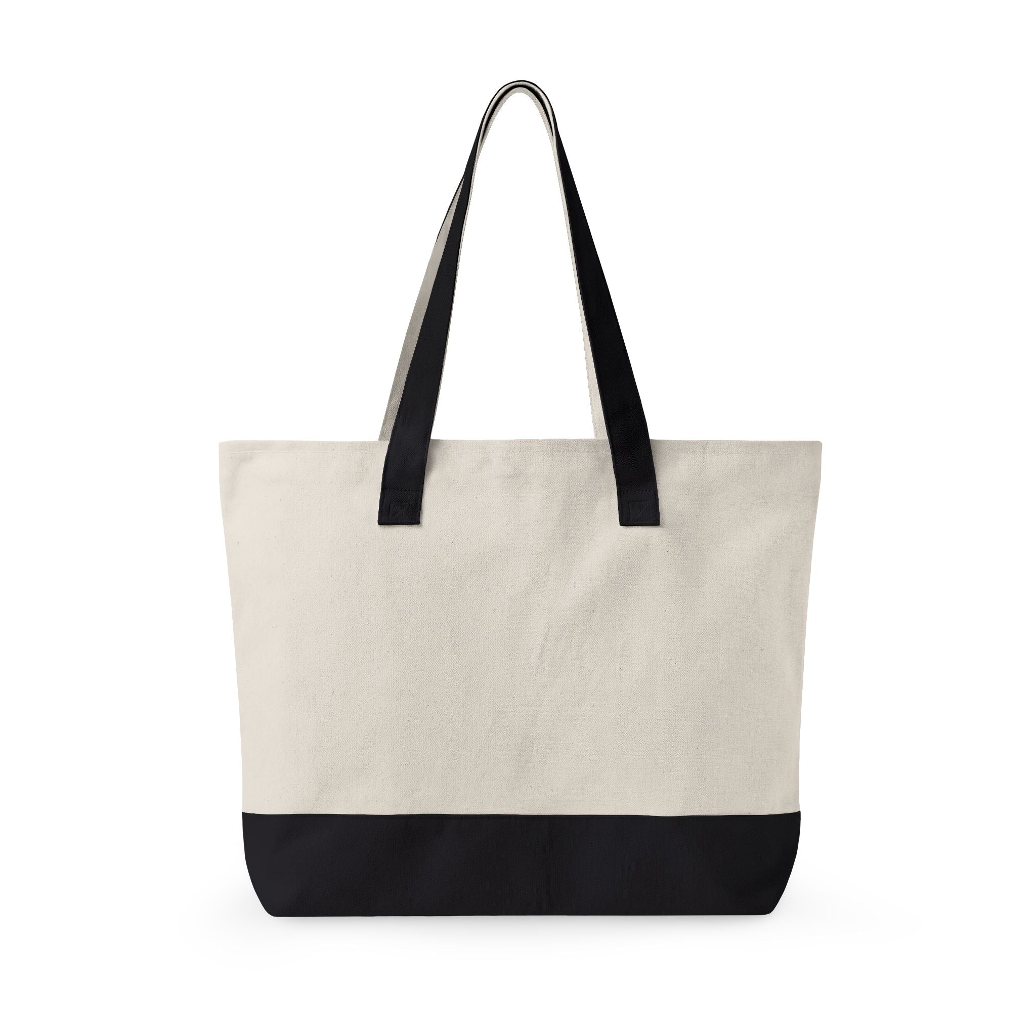 Canvas Tote Bag — 'Bloom Where You Are Planted' Floral Zippered Tote
