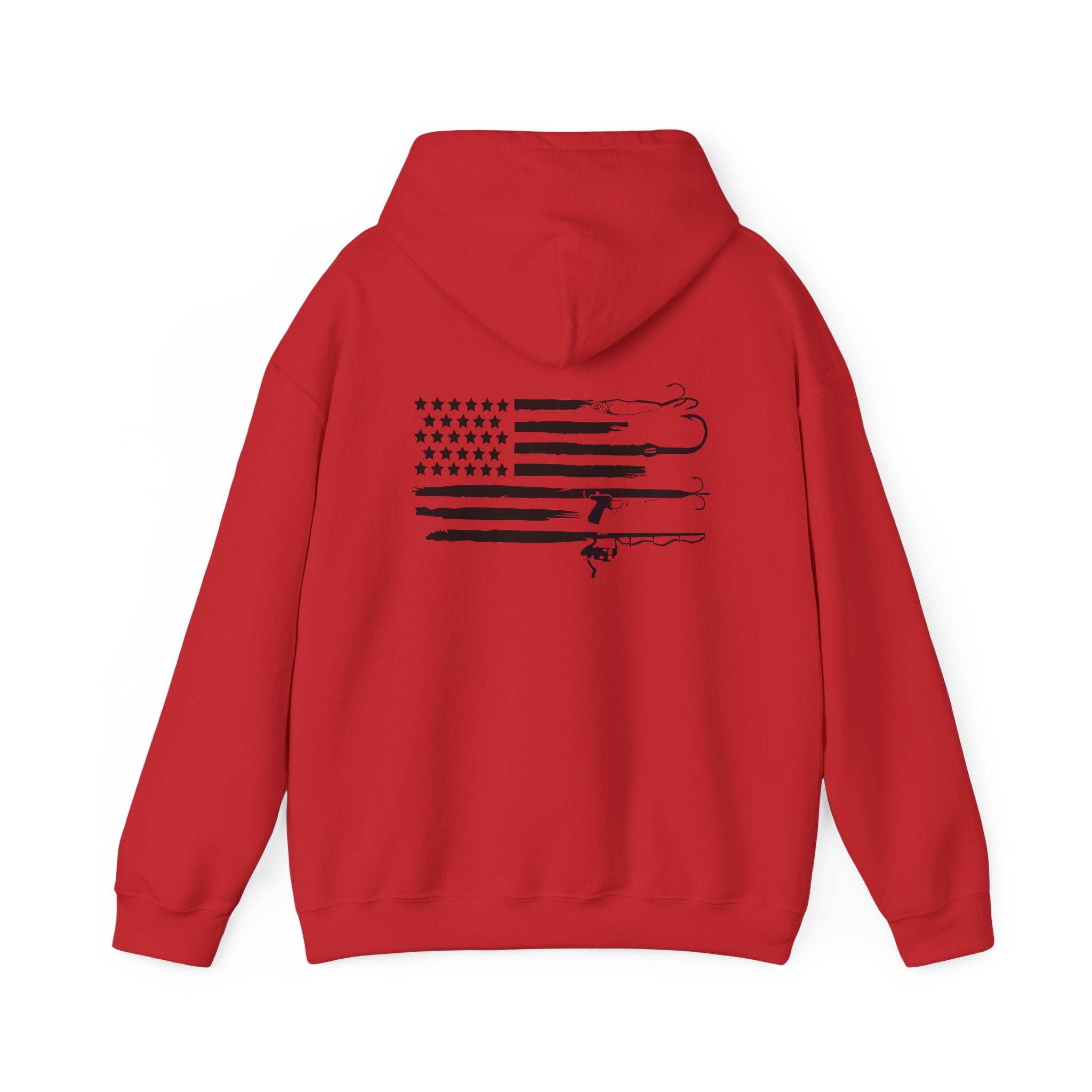 American Flag Fishing Hoodie