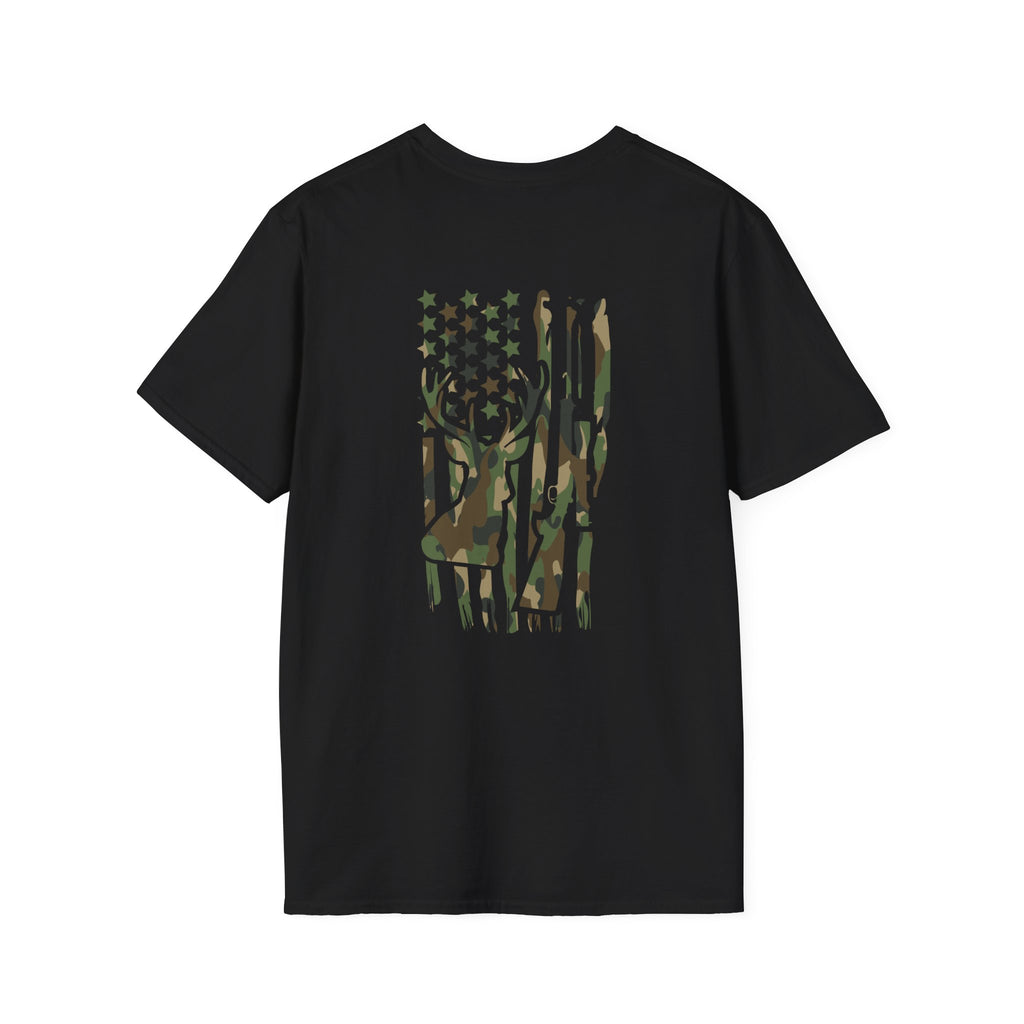 Camo Deer Flag T-Shirt