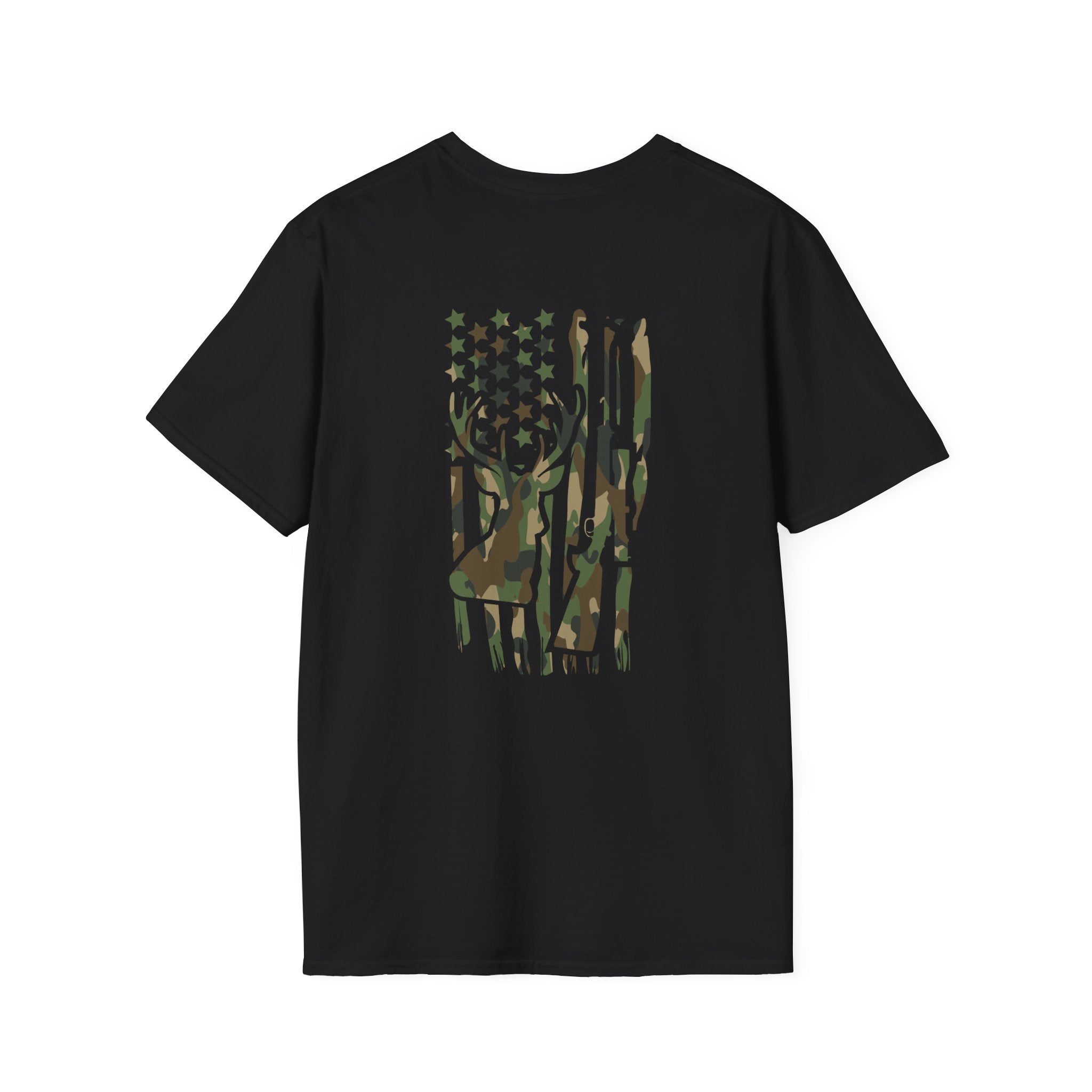 Camo Deer Flag T-Shirt