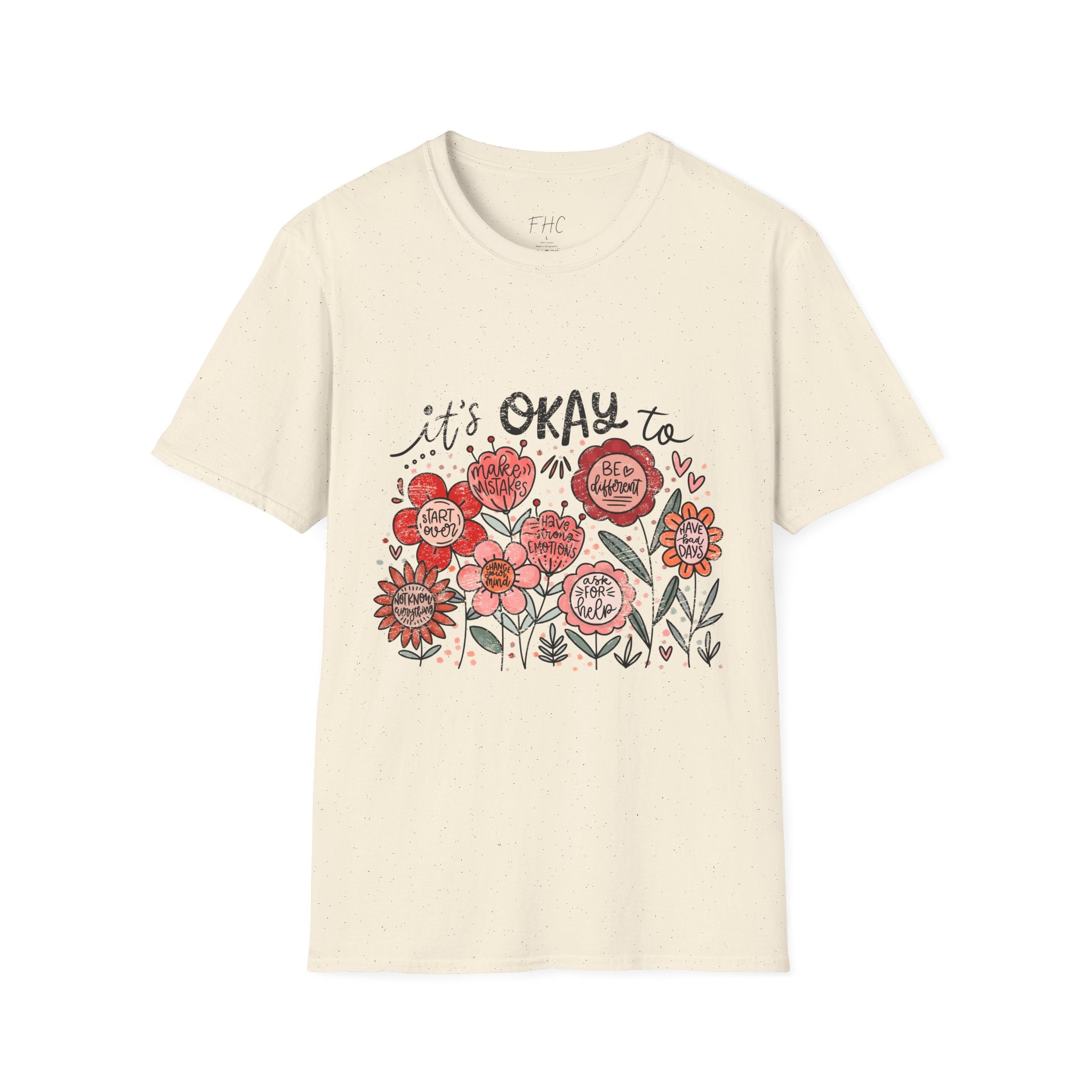 It's Okay Floral T-Shirt