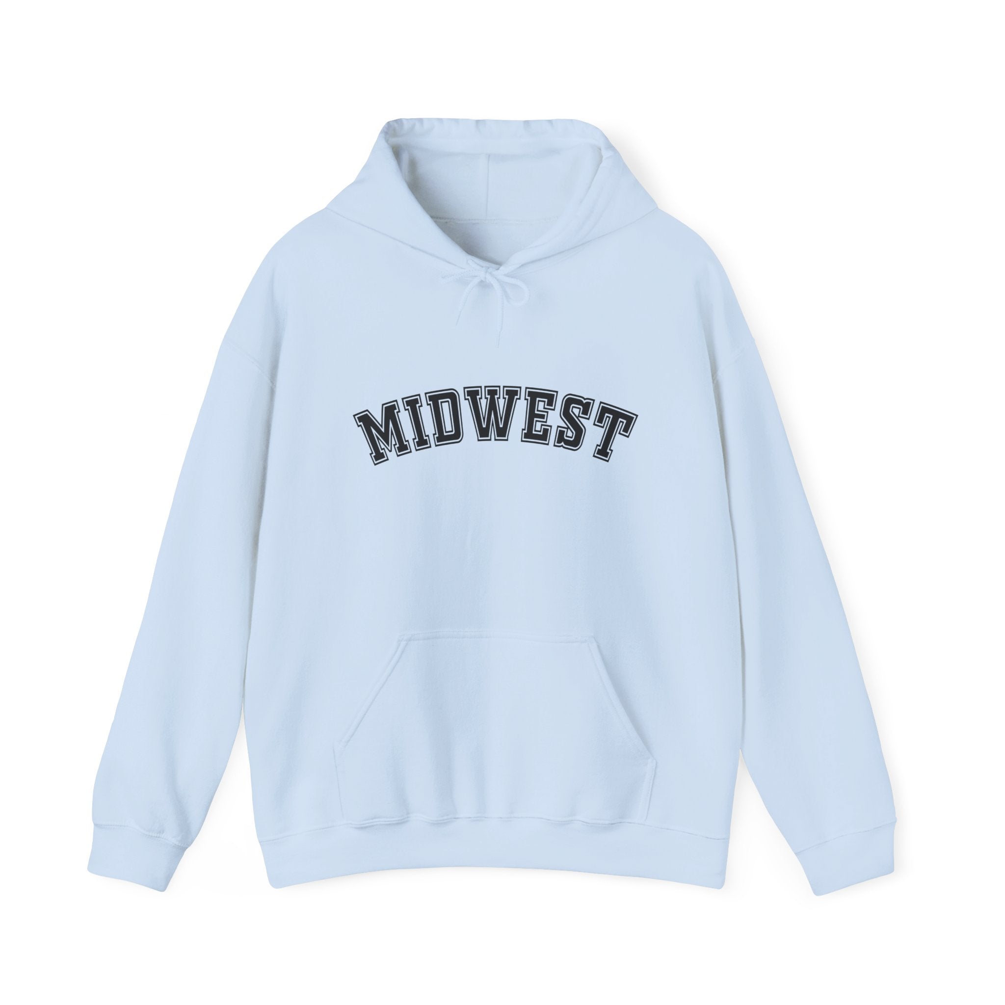 Midwest Hoodie- Collegiate Chest Logo Sweatshirt