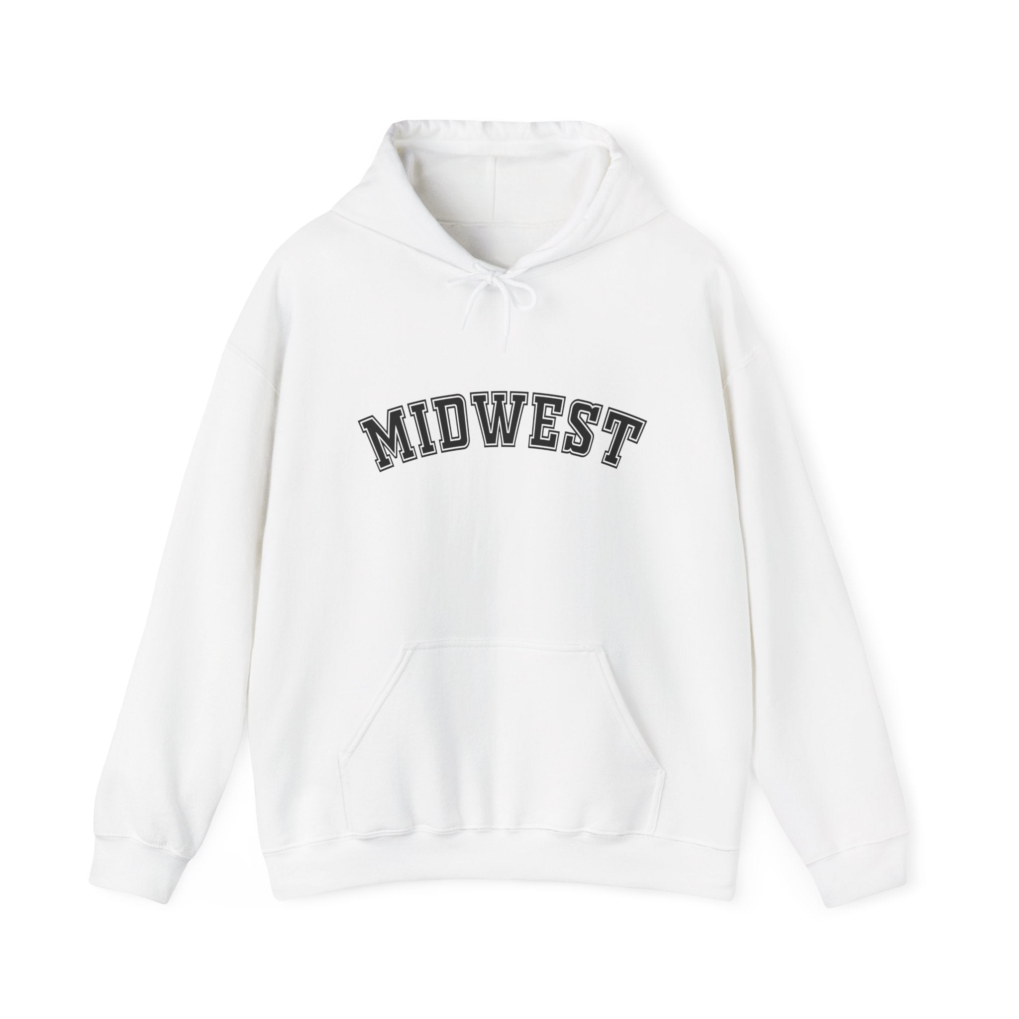 Midwest Hoodie- Collegiate Chest Logo Sweatshirt
