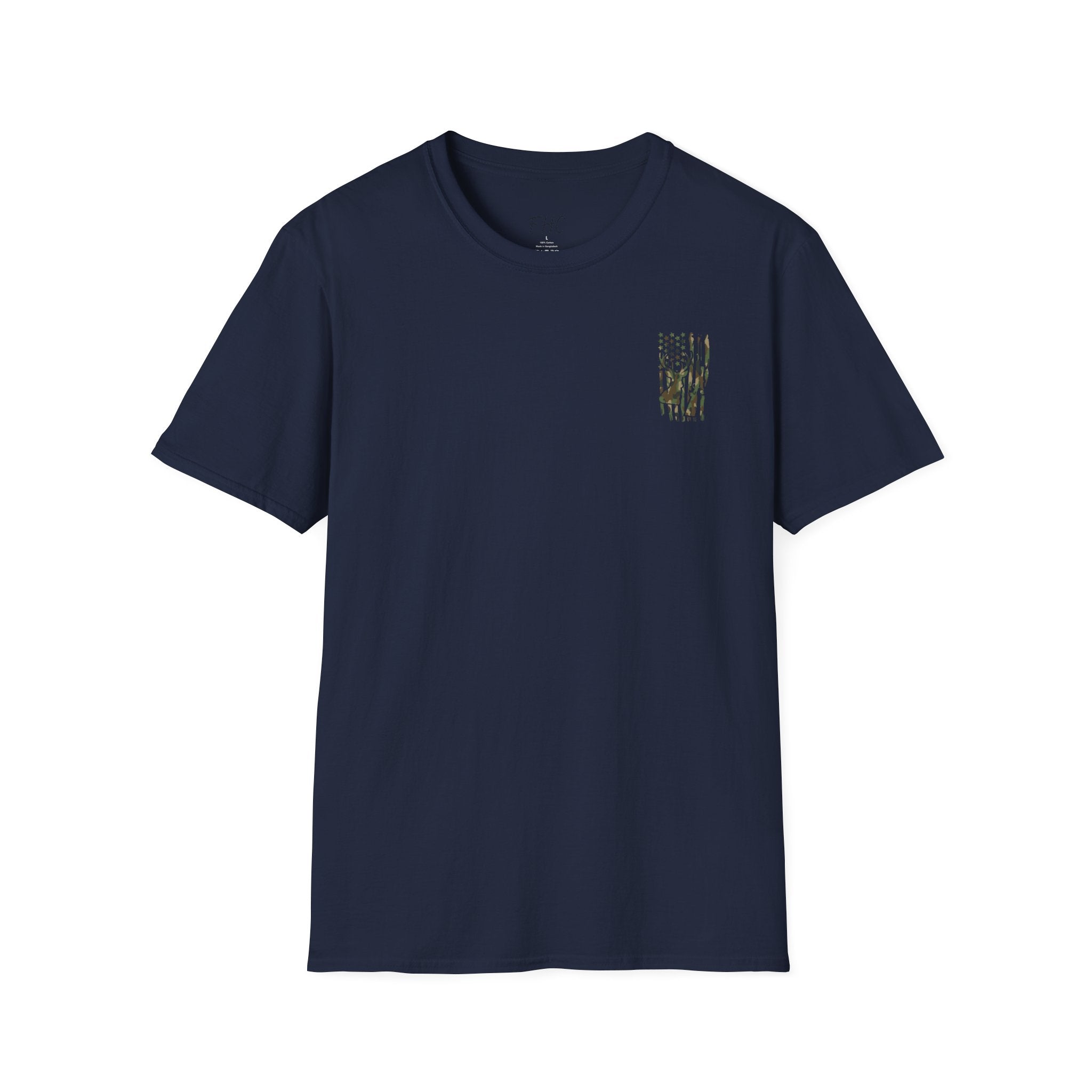 Camo Deer Flag T-Shirt