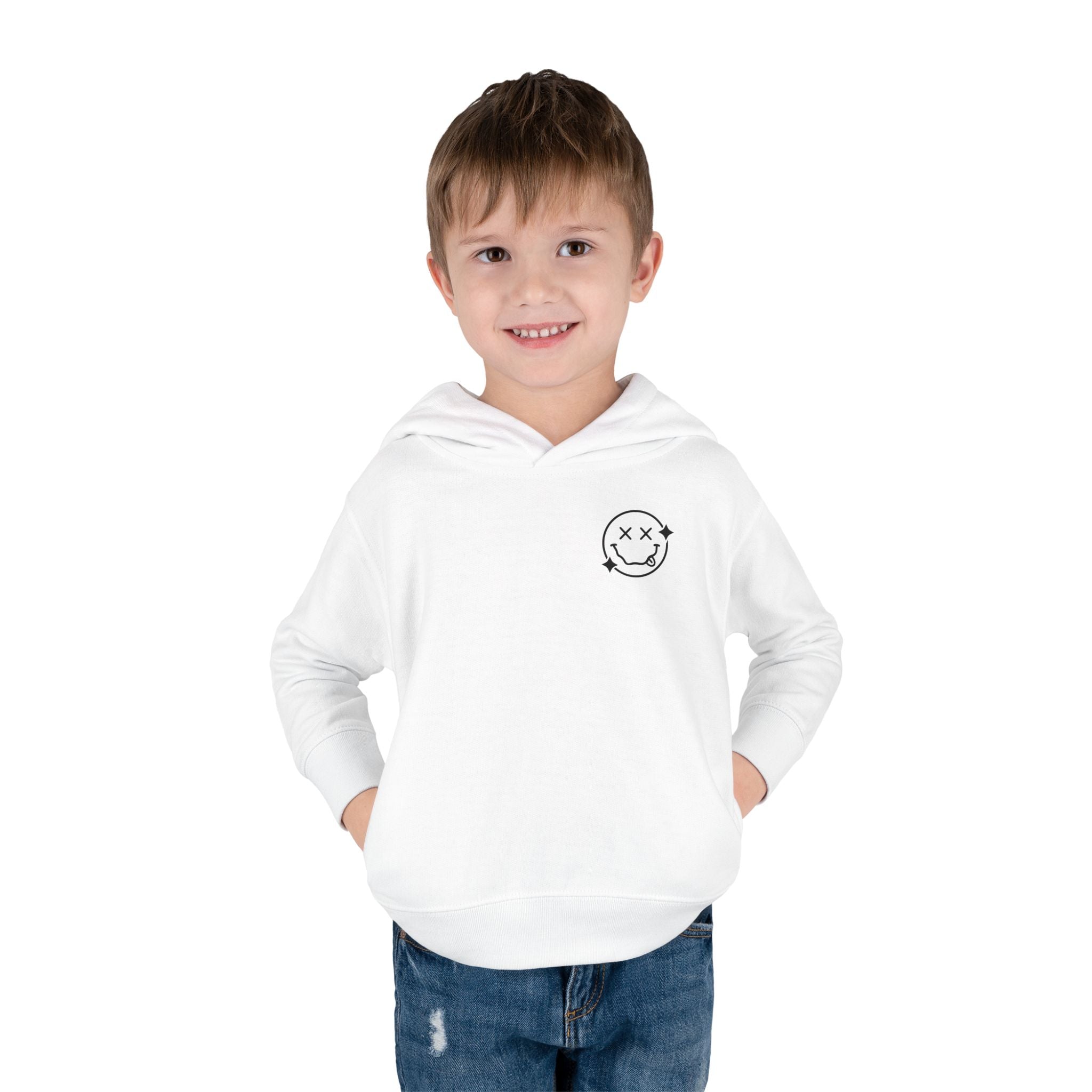 Toddler Hoodie — 'Wild Child' Checkerboard Graphic Pullover