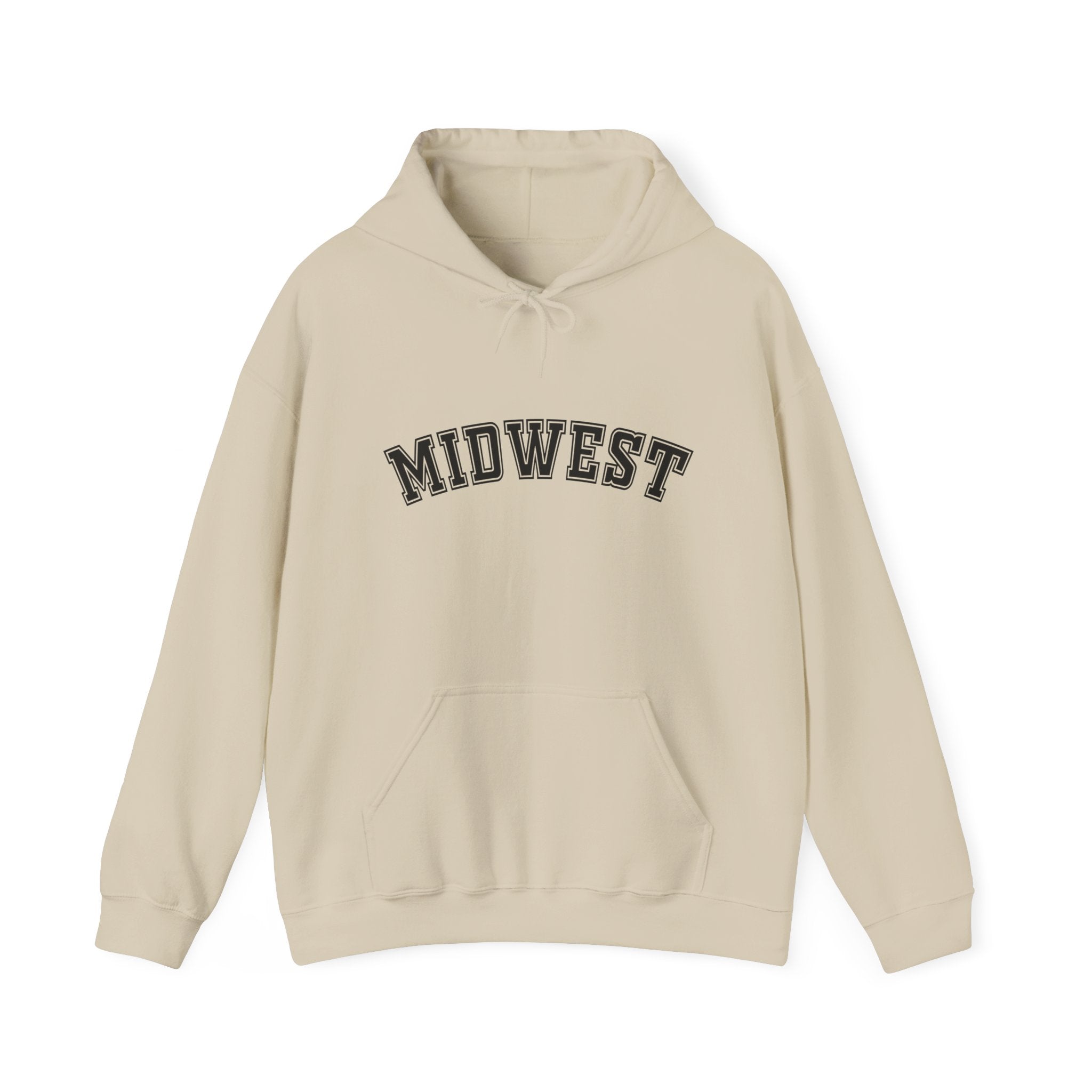 Midwest Hoodie- Collegiate Chest Logo Sweatshirt
