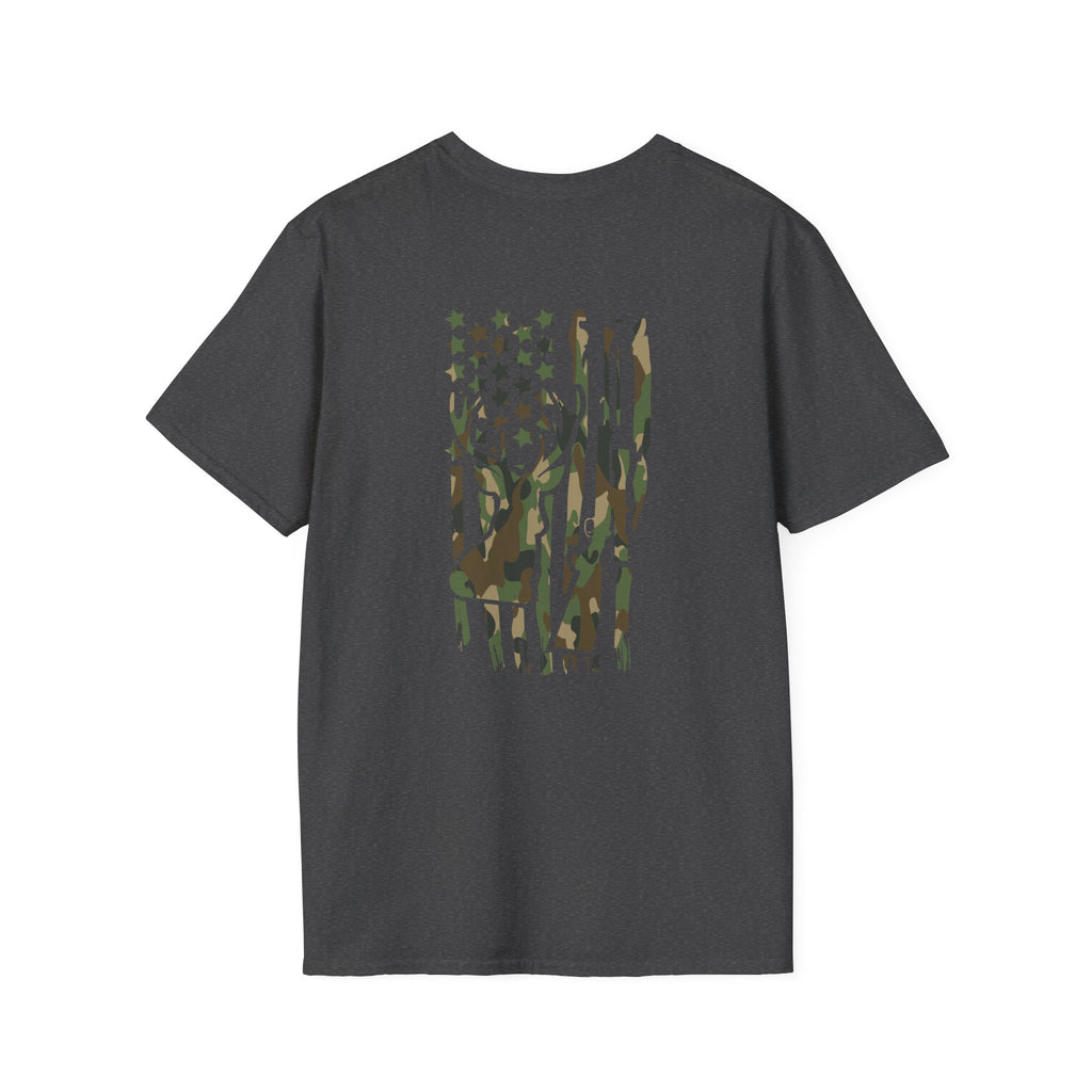 Camo Deer Flag T-Shirt
