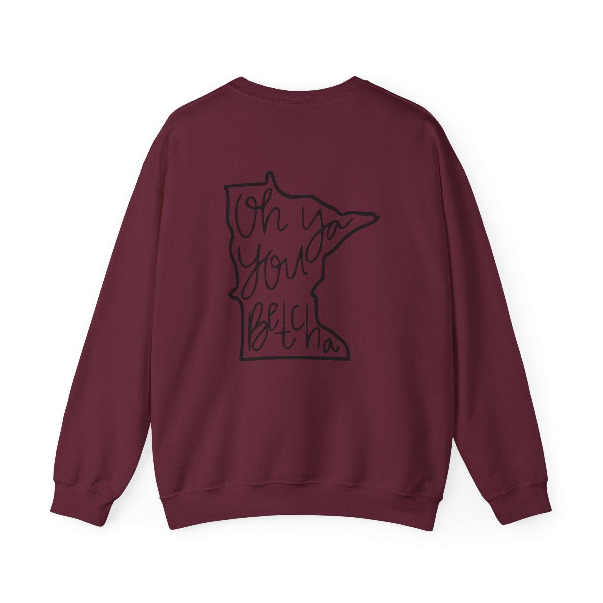 Minnesota 'Oh Ya You Betcha' Outline Crewneck
