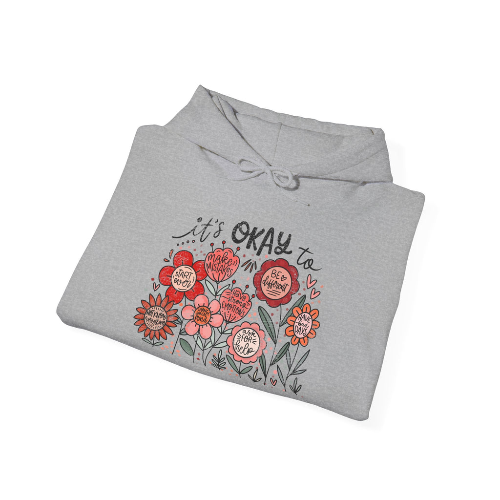 It’s Okay Floral Hoodie