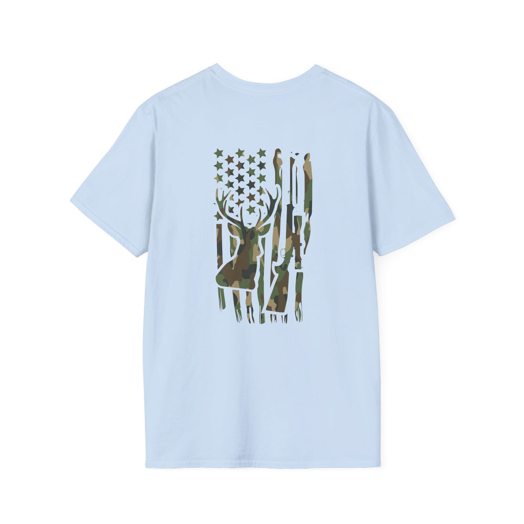 Camo Deer Flag T-Shirt