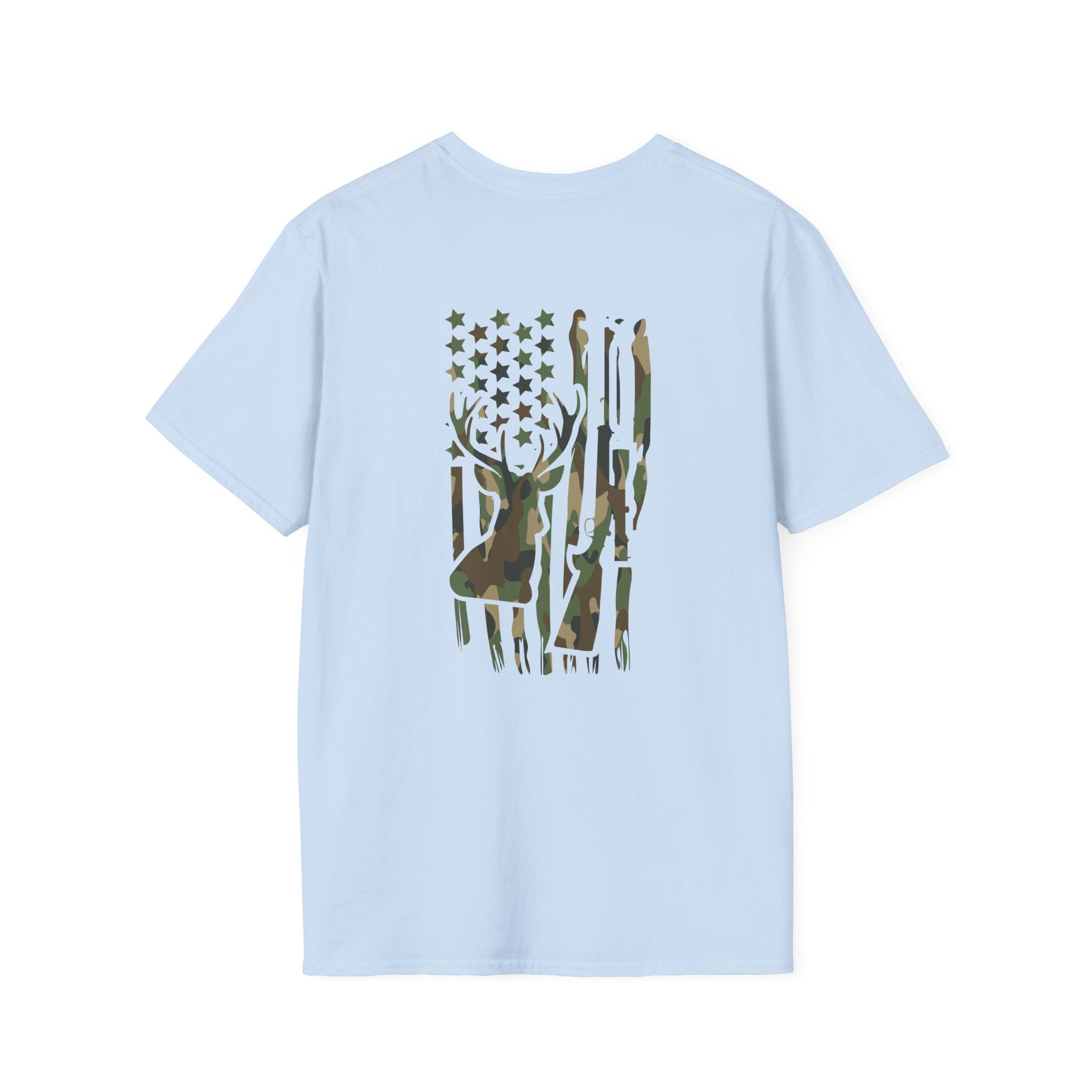 Camo Deer Flag T-Shirt