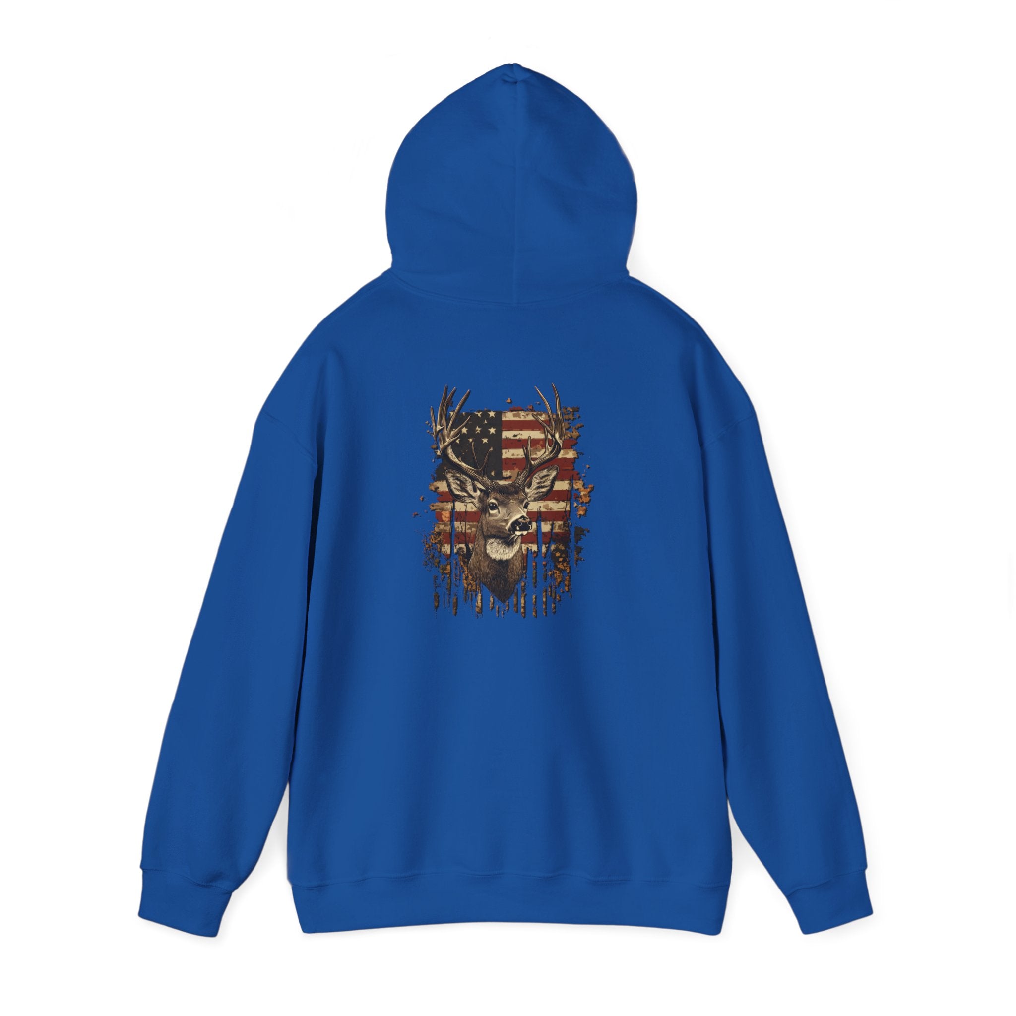 Rustic Patriotic Buck Hoodie
