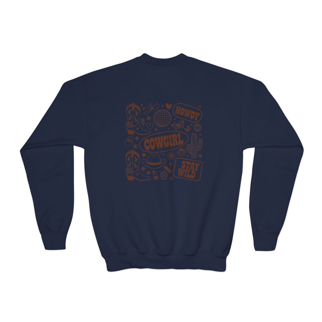 Youth Cowgirl Crewneck Sweatshirt