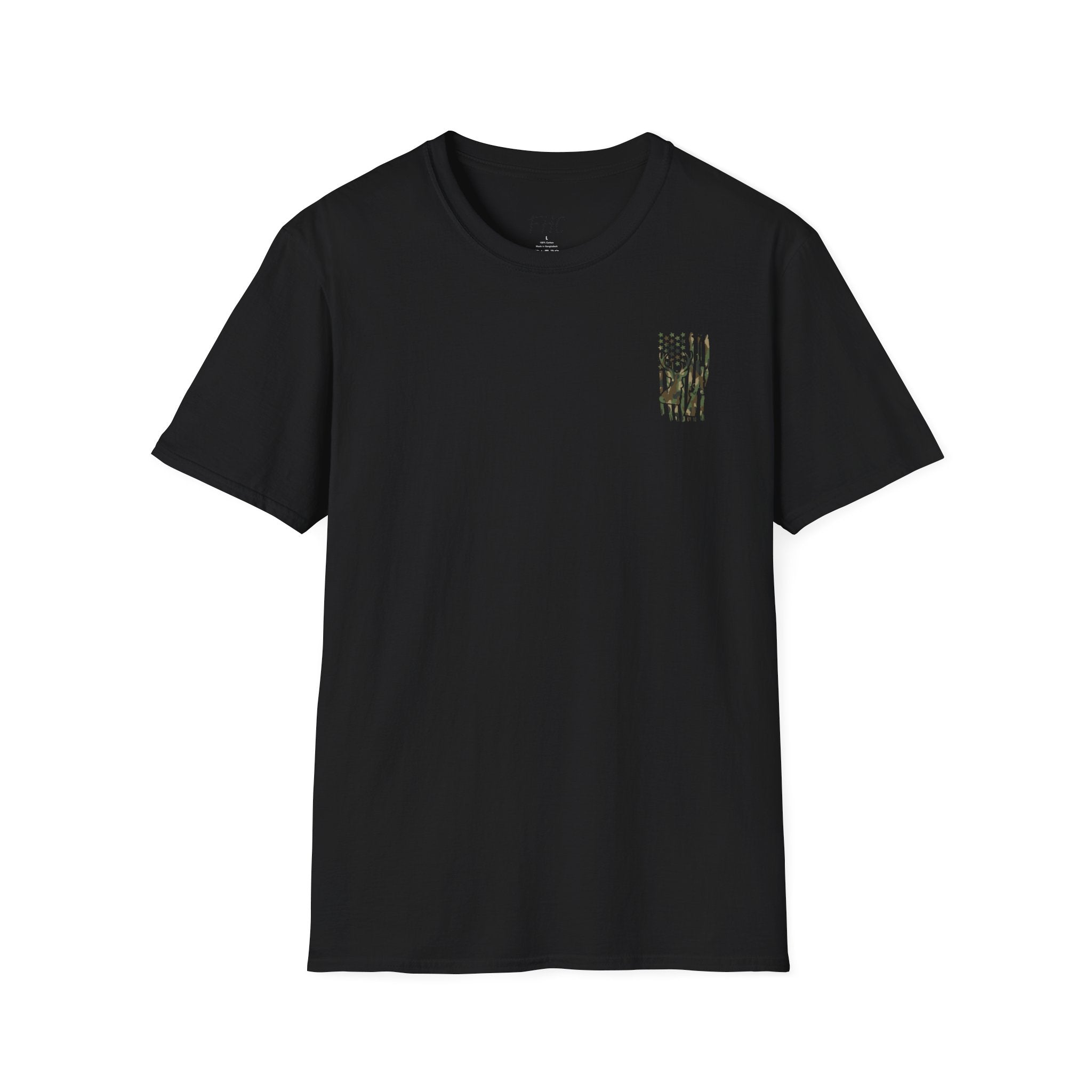 Camo Deer Flag T-Shirt