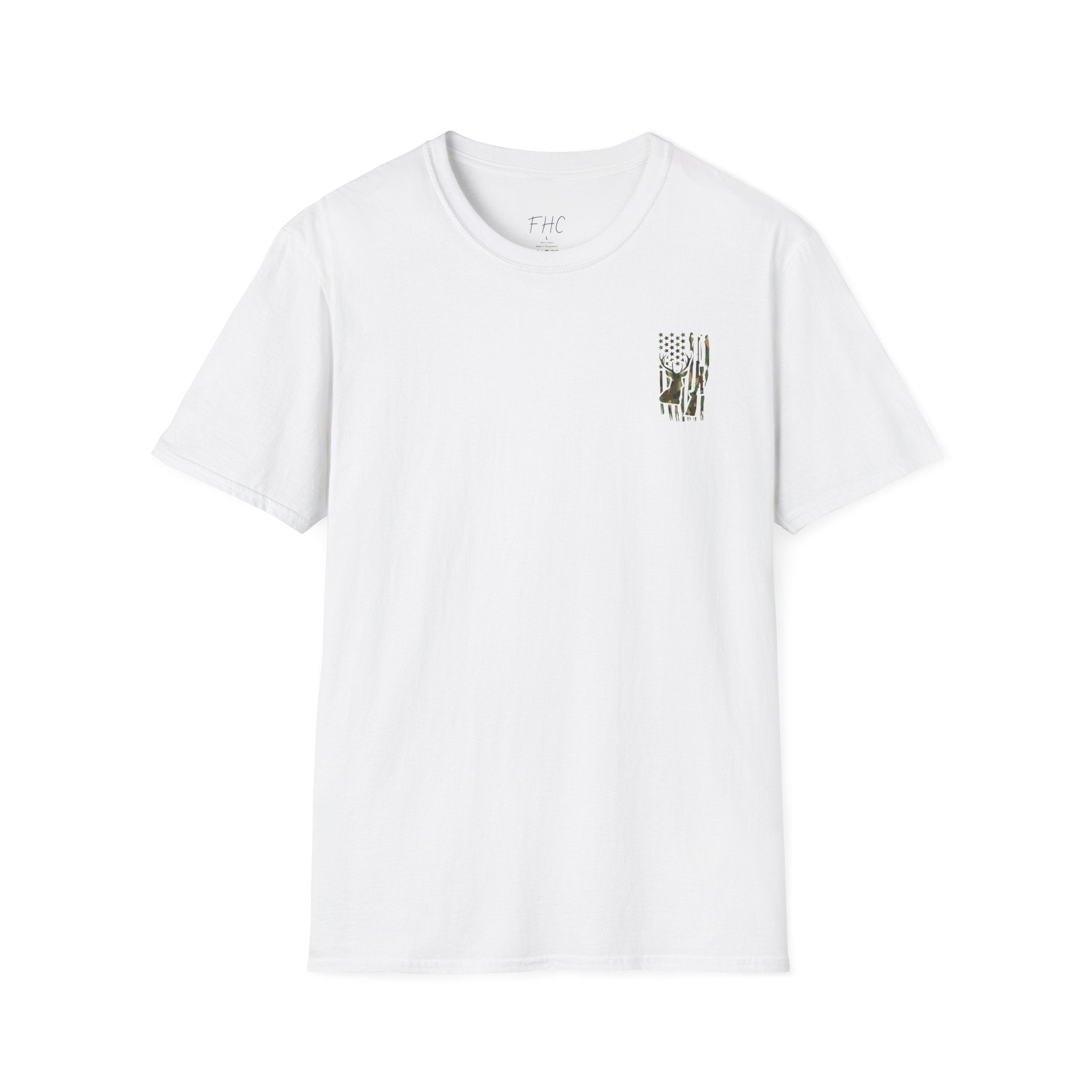 Camo Deer Flag T-Shirt