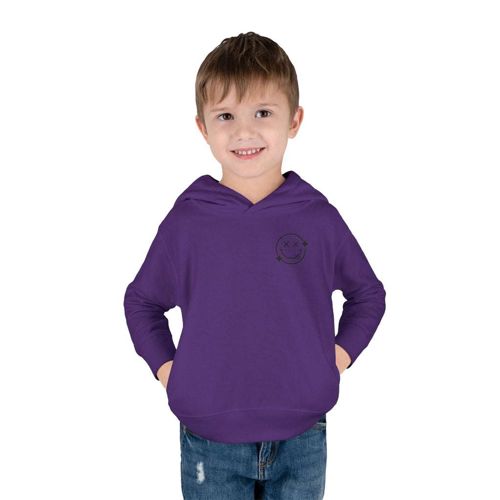 Toddler Hoodie — 'Wild Child' Checkerboard Graphic Pullover