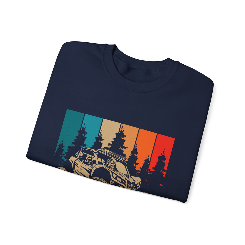 Just Ride Sweatshirt — Vintage Sunset ATV Crewneck