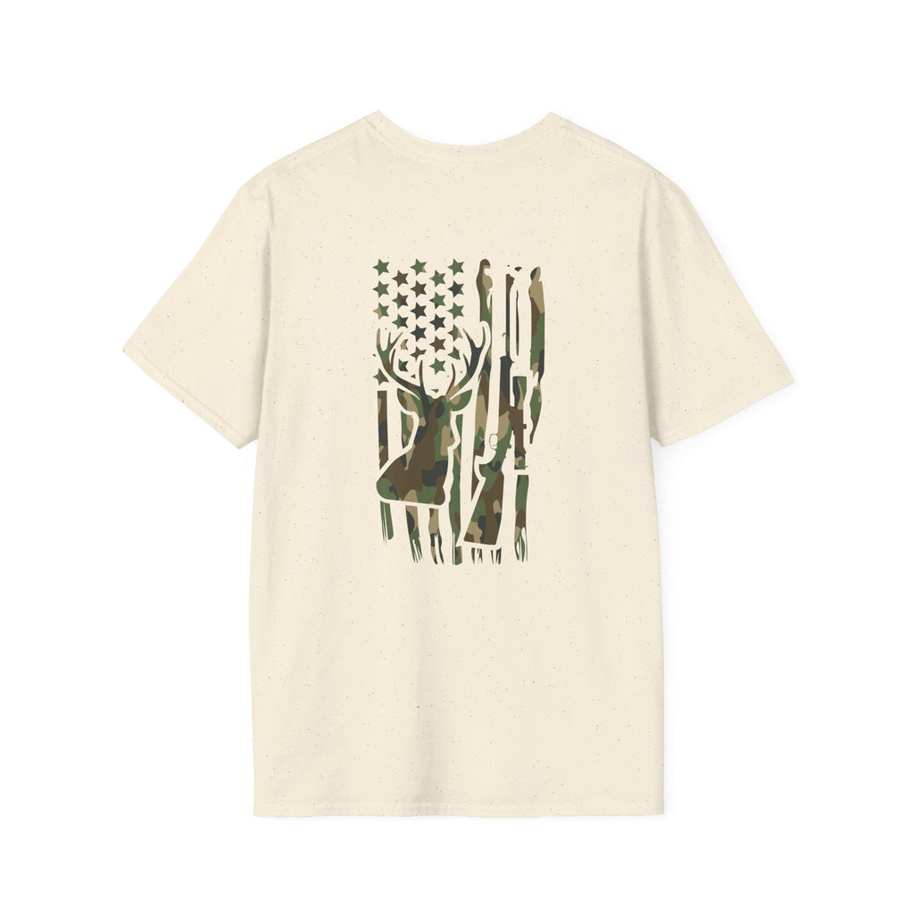 Camo Deer Flag T-Shirt