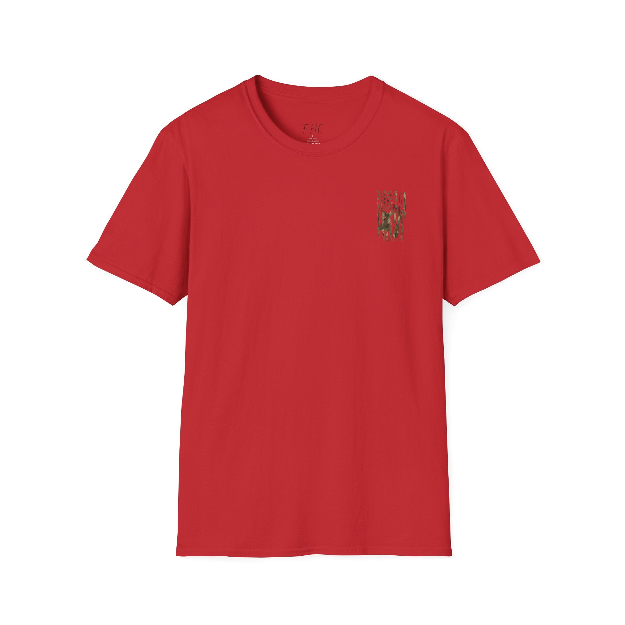 Camo Deer Flag T-Shirt