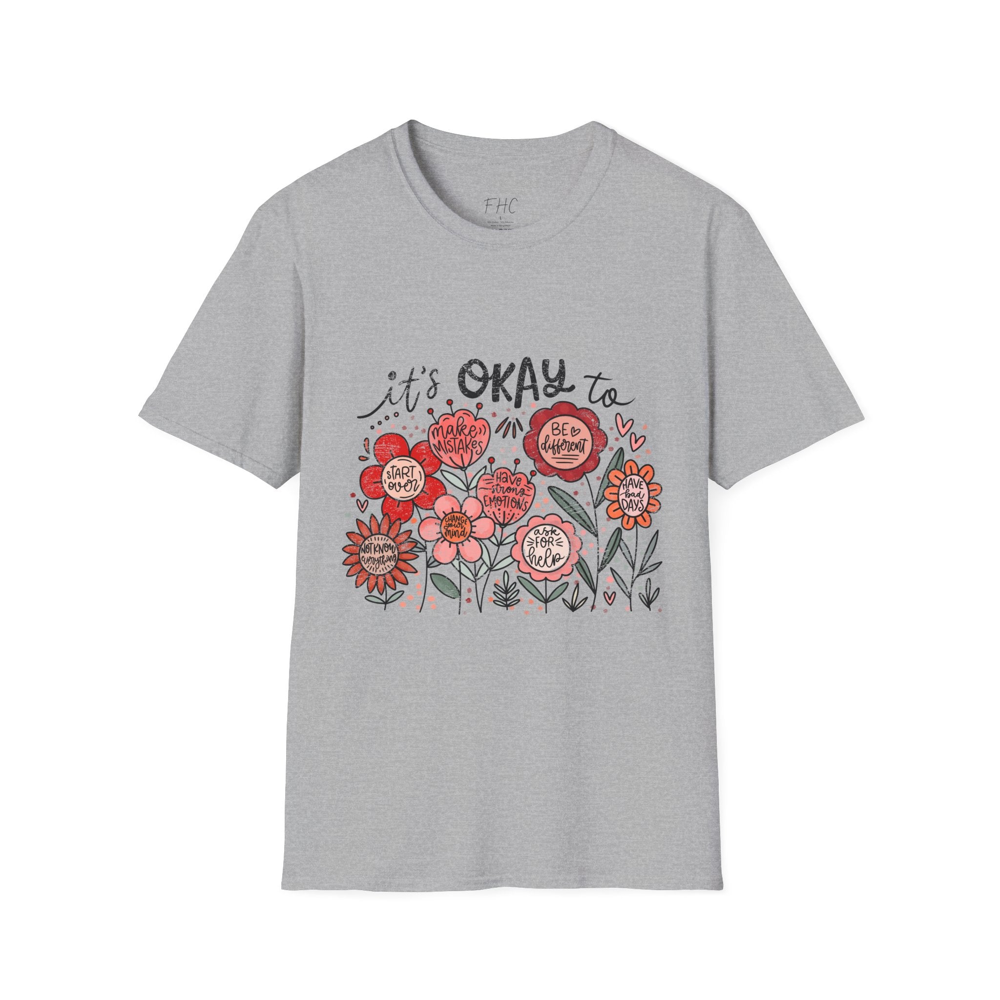 It's Okay Floral T-Shirt
