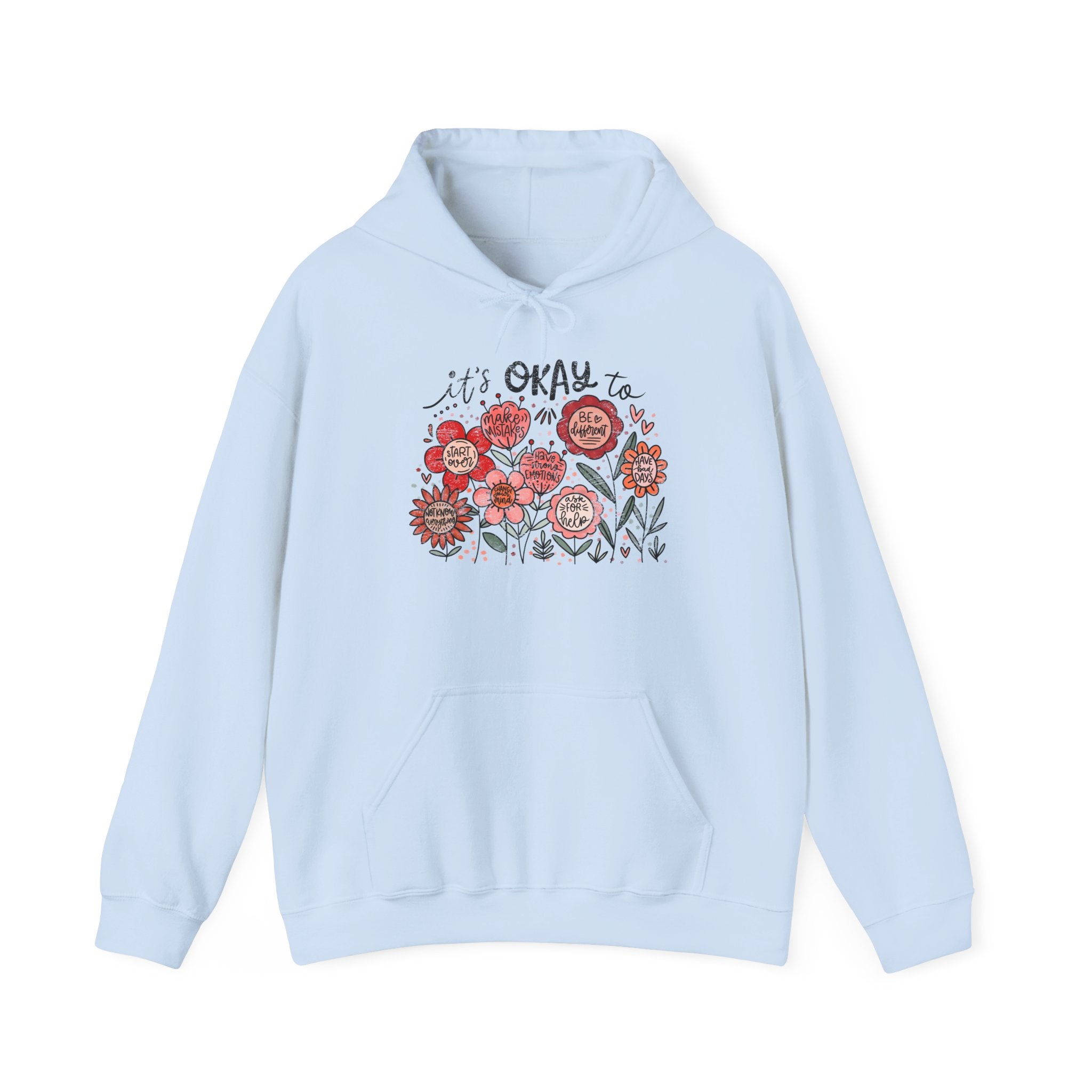 It’s Okay Floral Hoodie