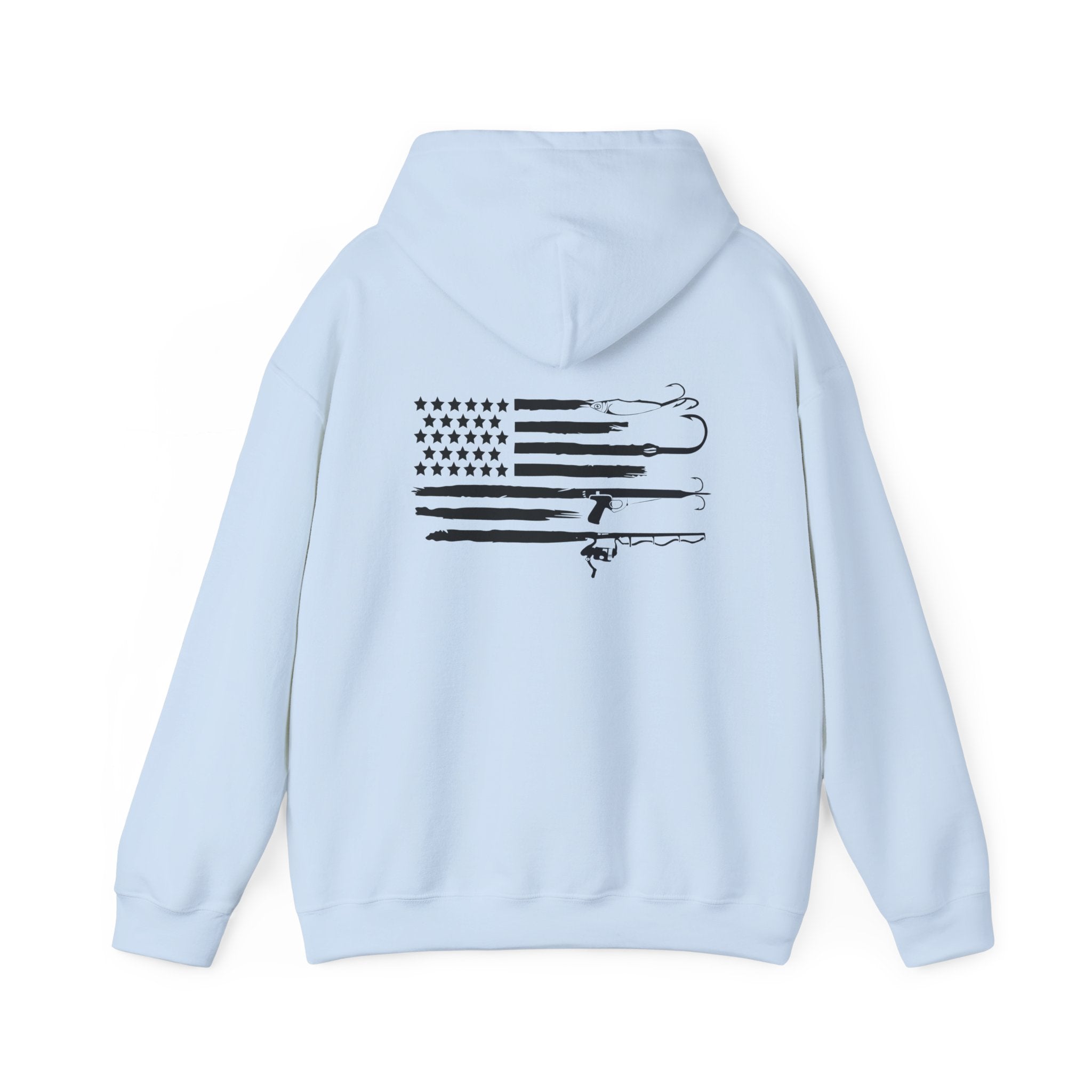 American Flag Fishing Hoodie
