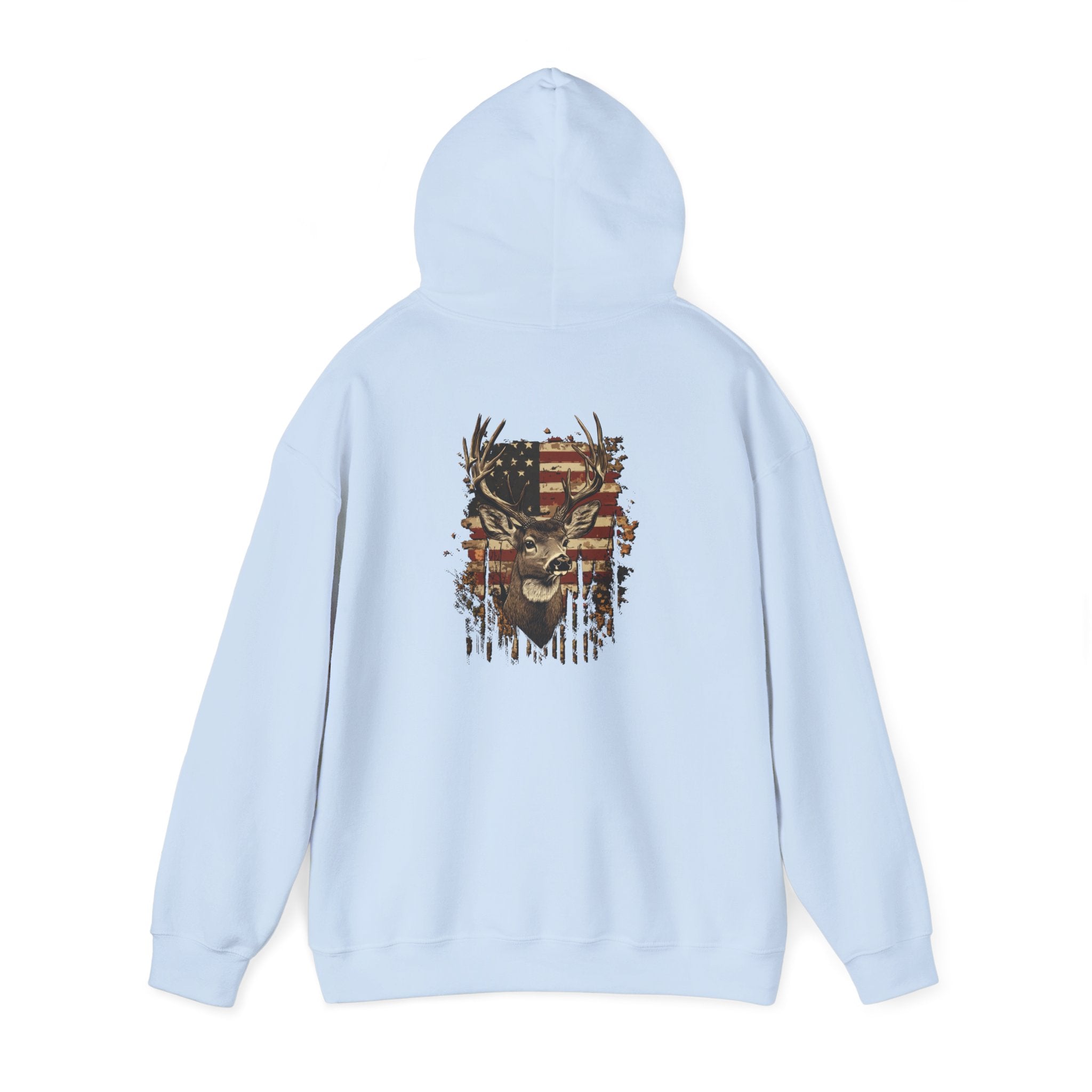 Rustic Patriotic Buck Hoodie