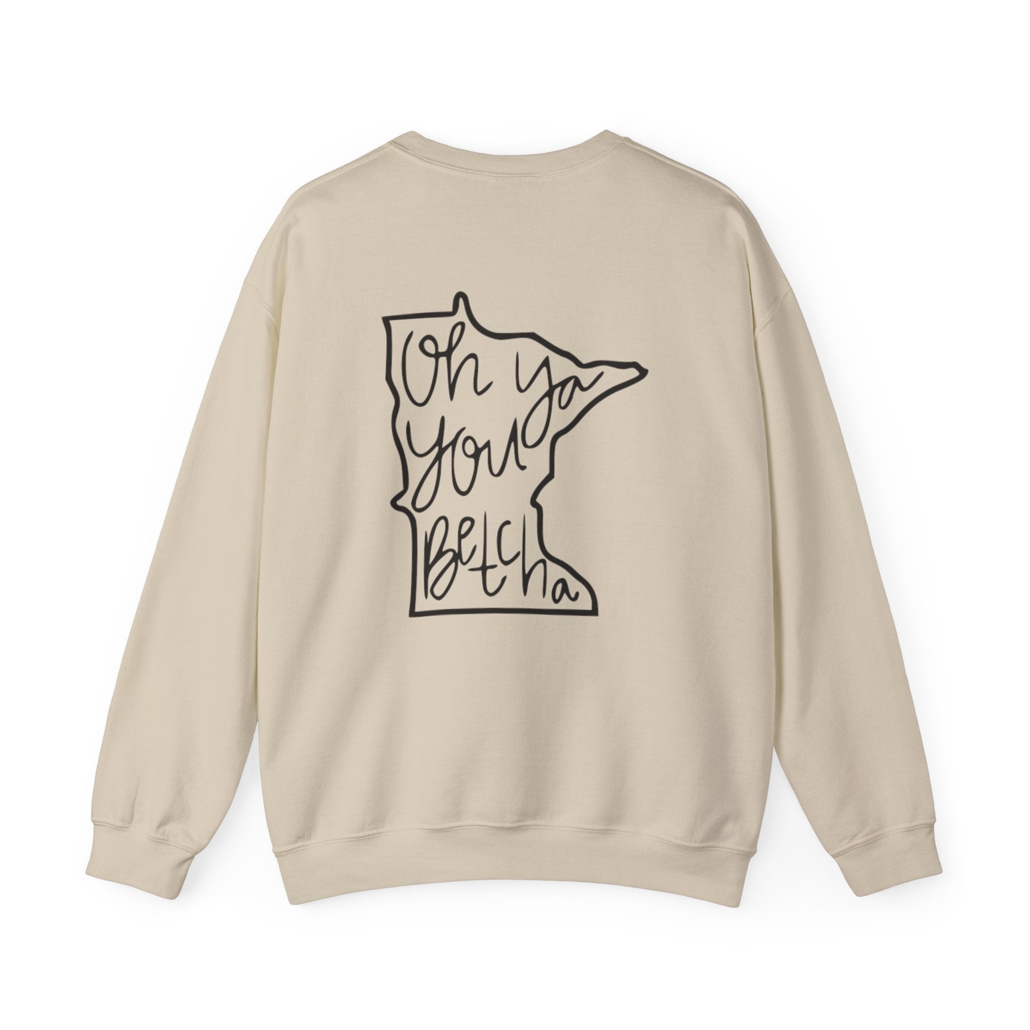Minnesota 'Oh Ya You Betcha' Outline Crewneck