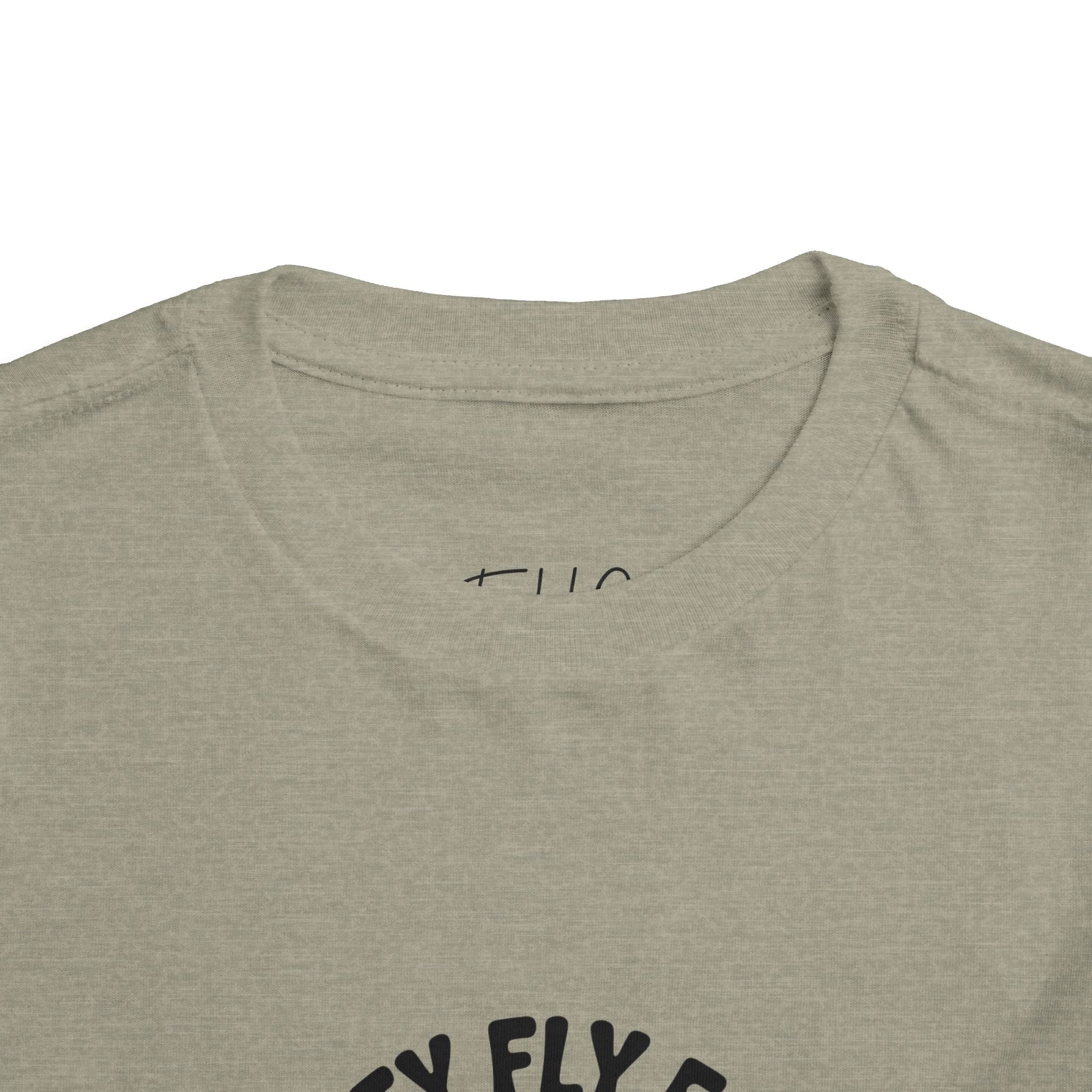 Toddler Tee — "Pretty Fly for a Little Guy" Checkered Vintage Graphic