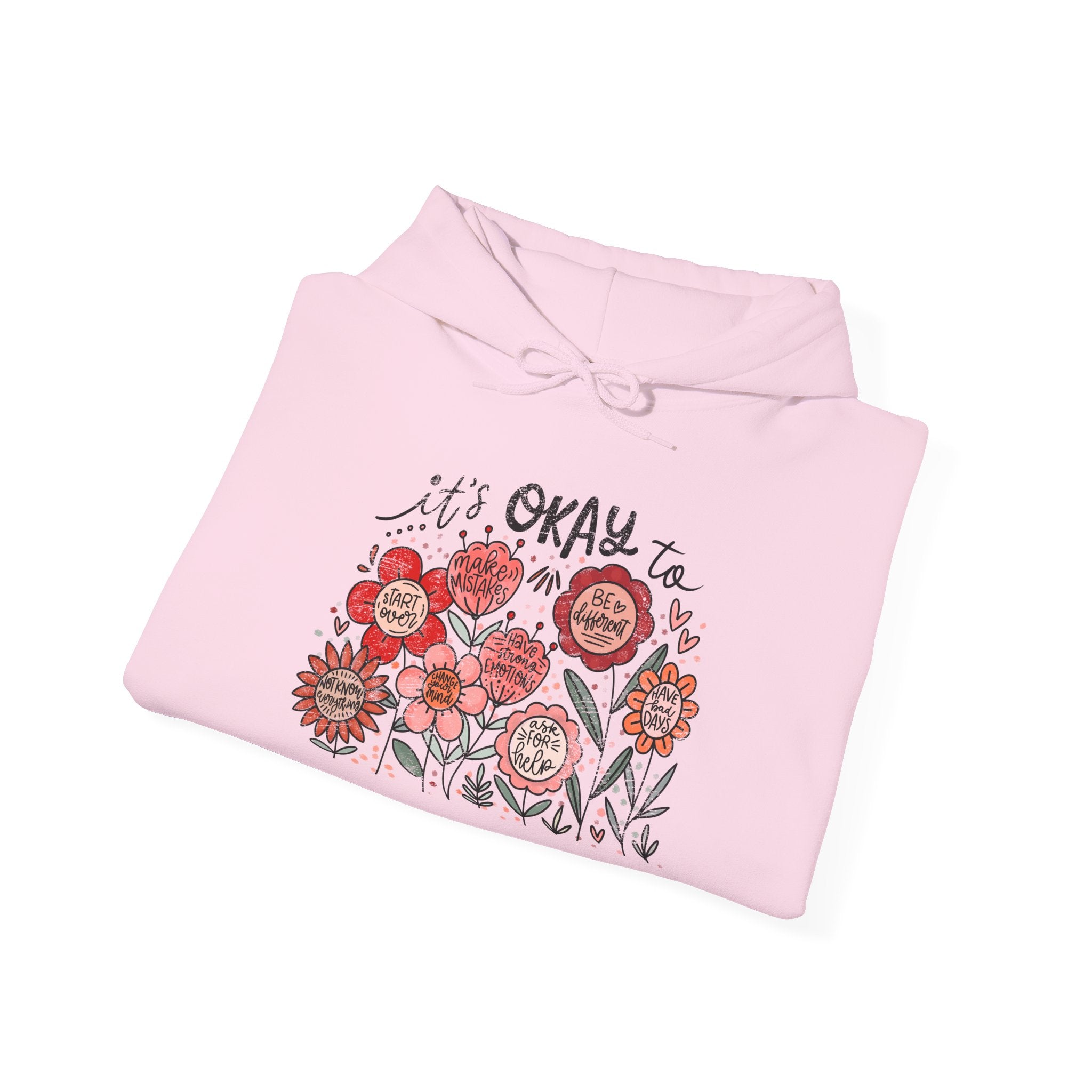 It’s Okay Floral Hoodie