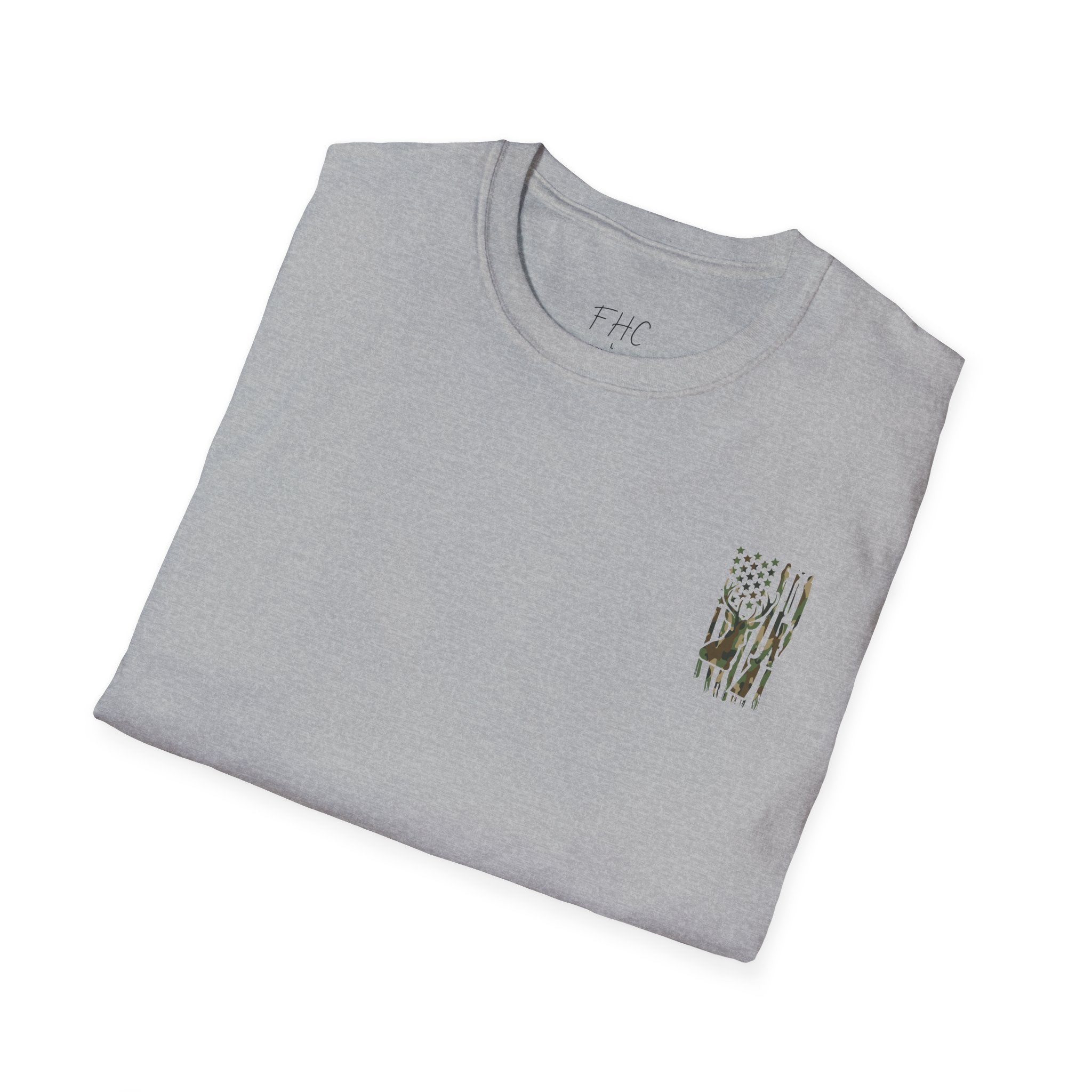 Camo Deer Flag T-Shirt