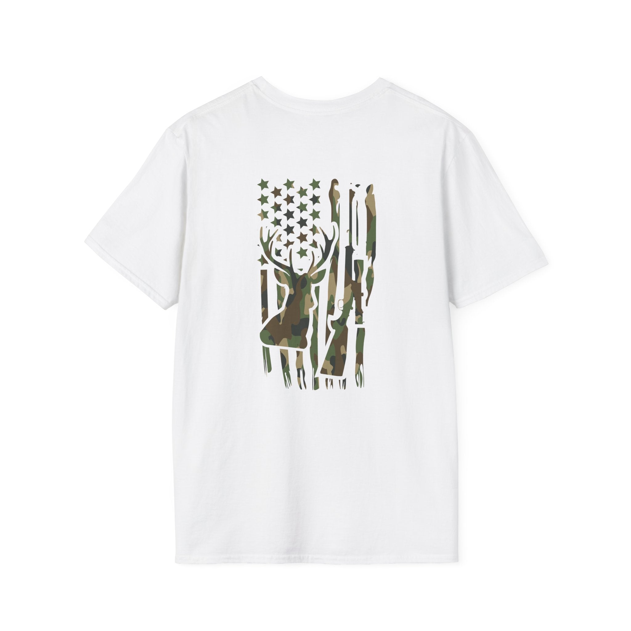 Camo Deer Flag T-Shirt