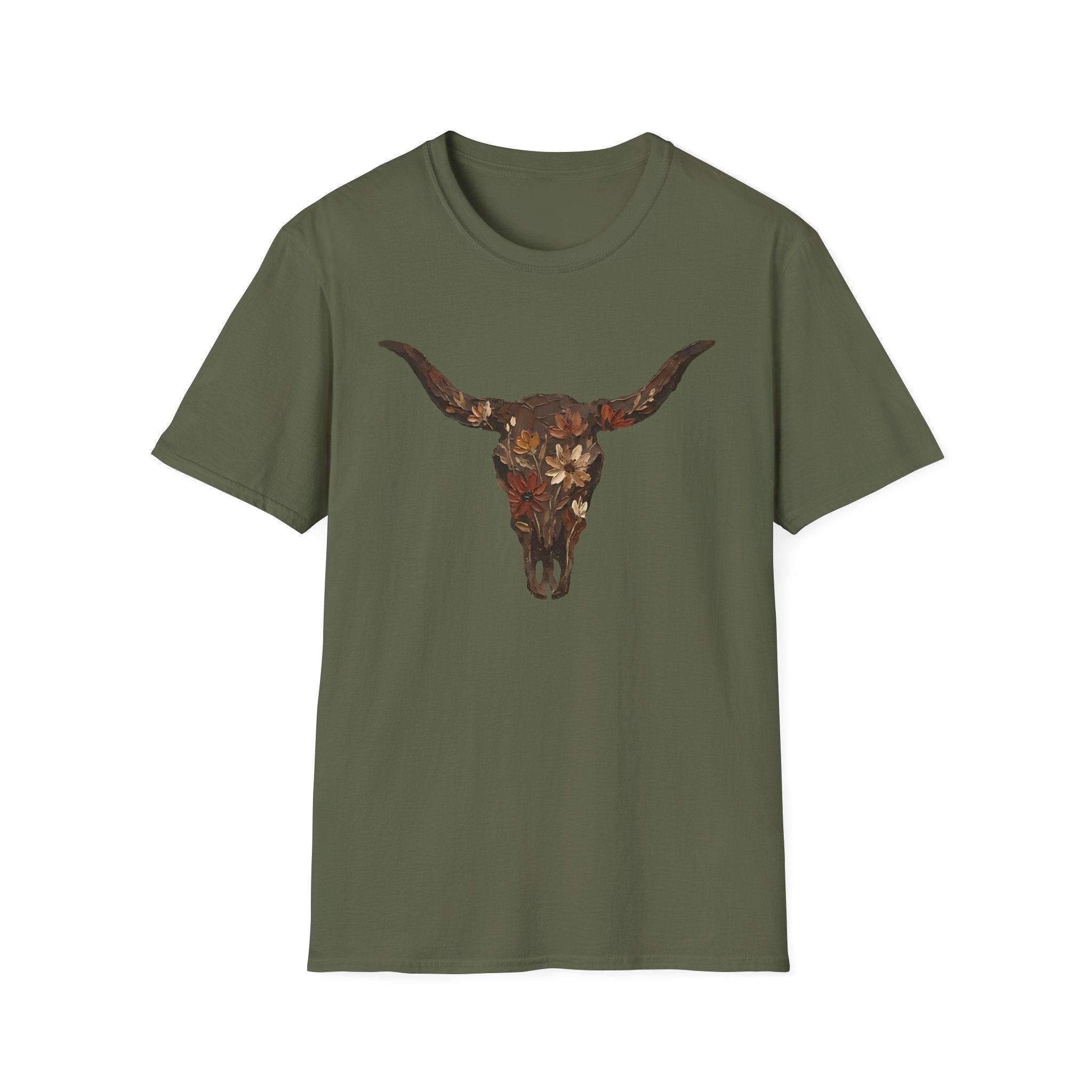 Longhorn Skull Graphic T-Shirt