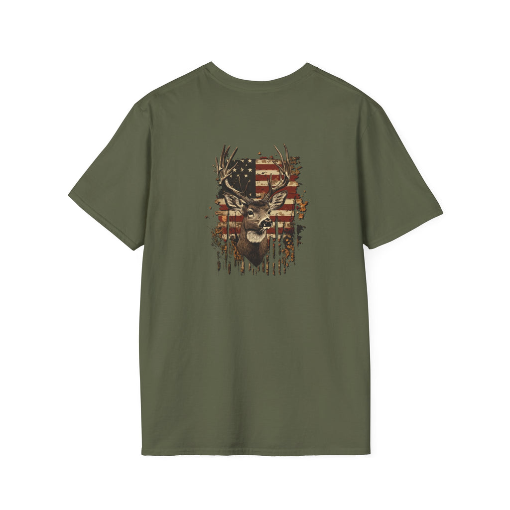 Rustic Patriotic Buck T-Shirt