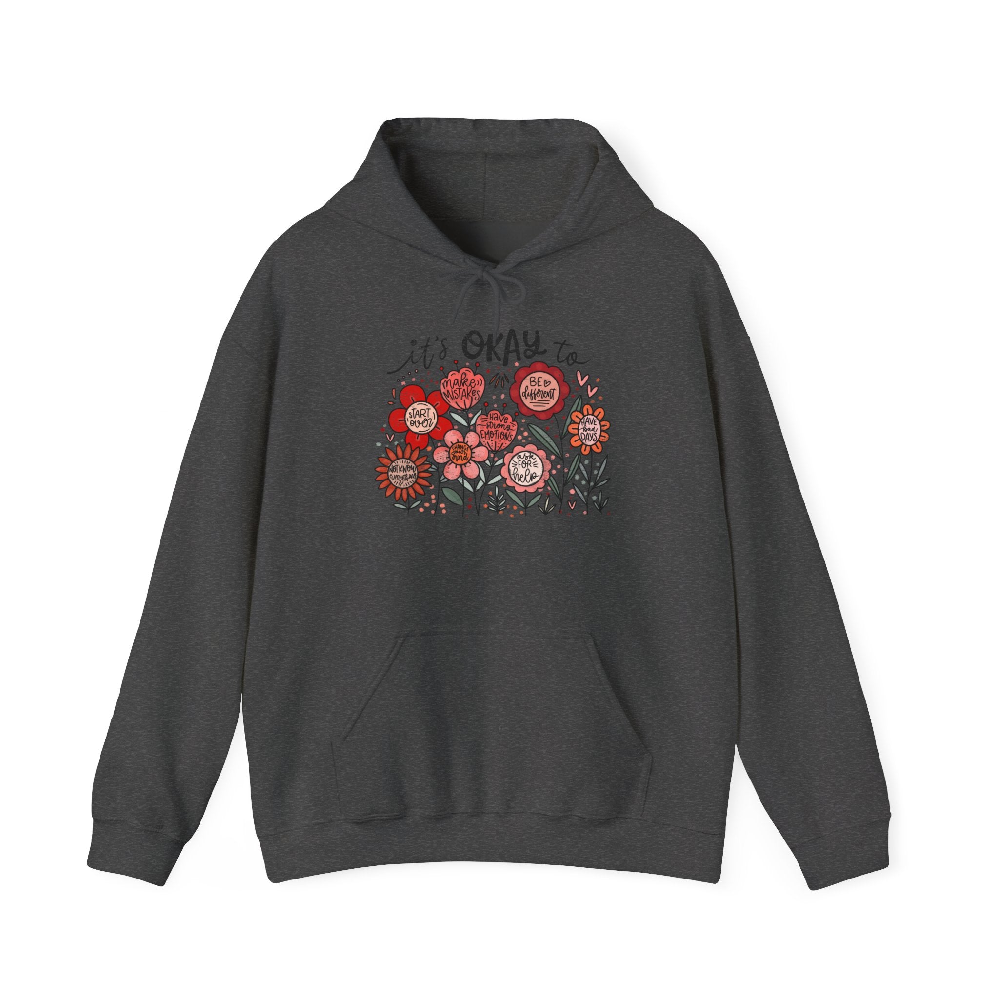 It’s Okay Floral Hoodie
