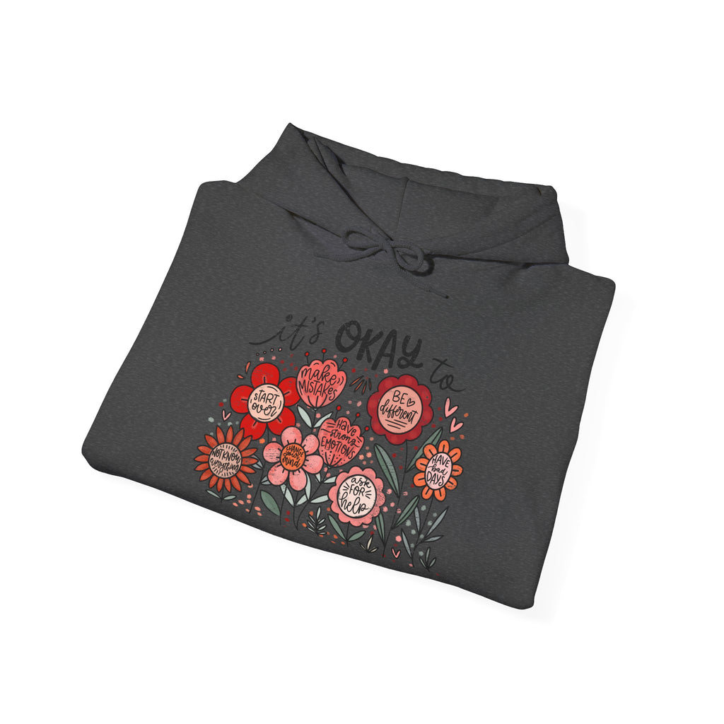 It’s Okay Floral Hoodie