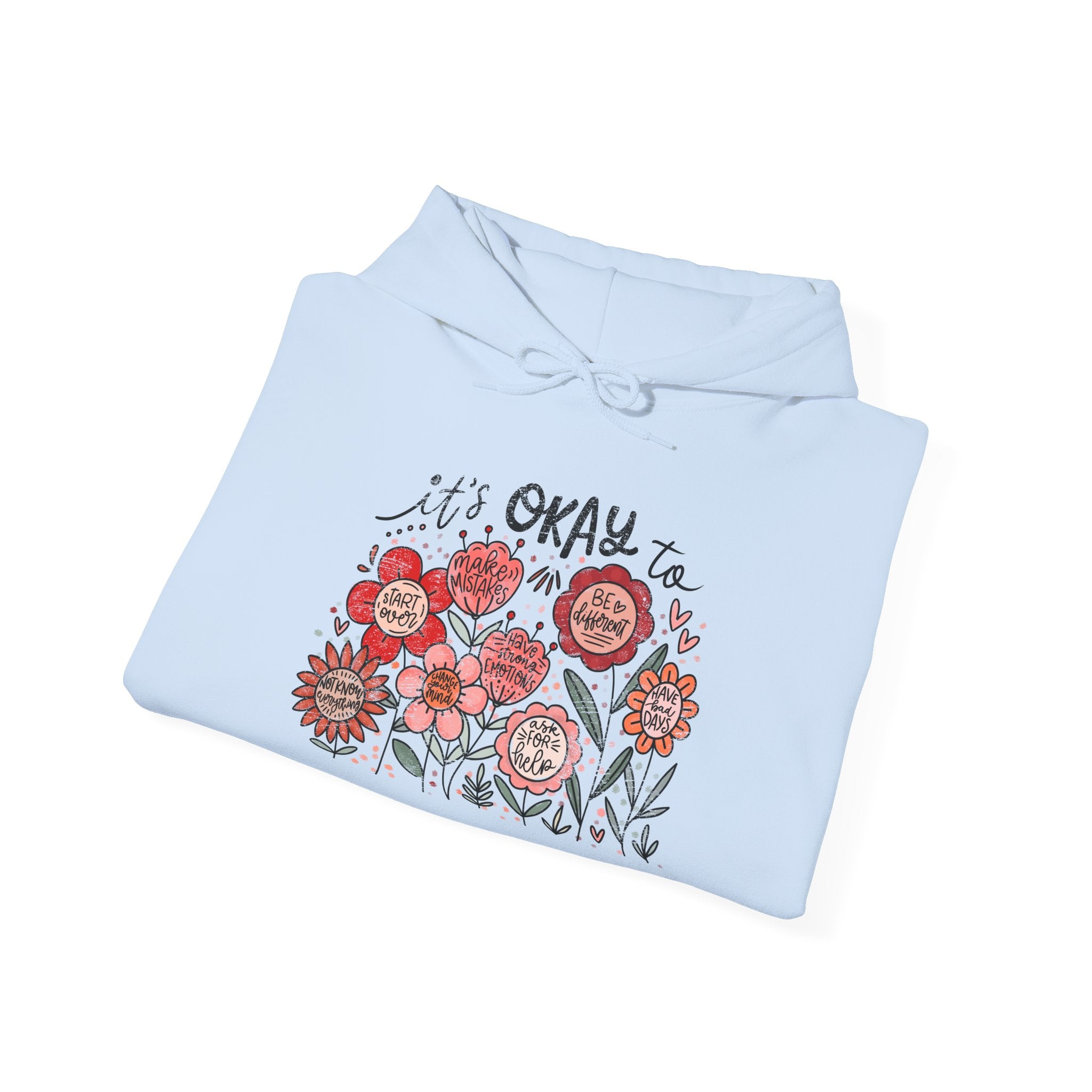 It’s Okay Floral Hoodie