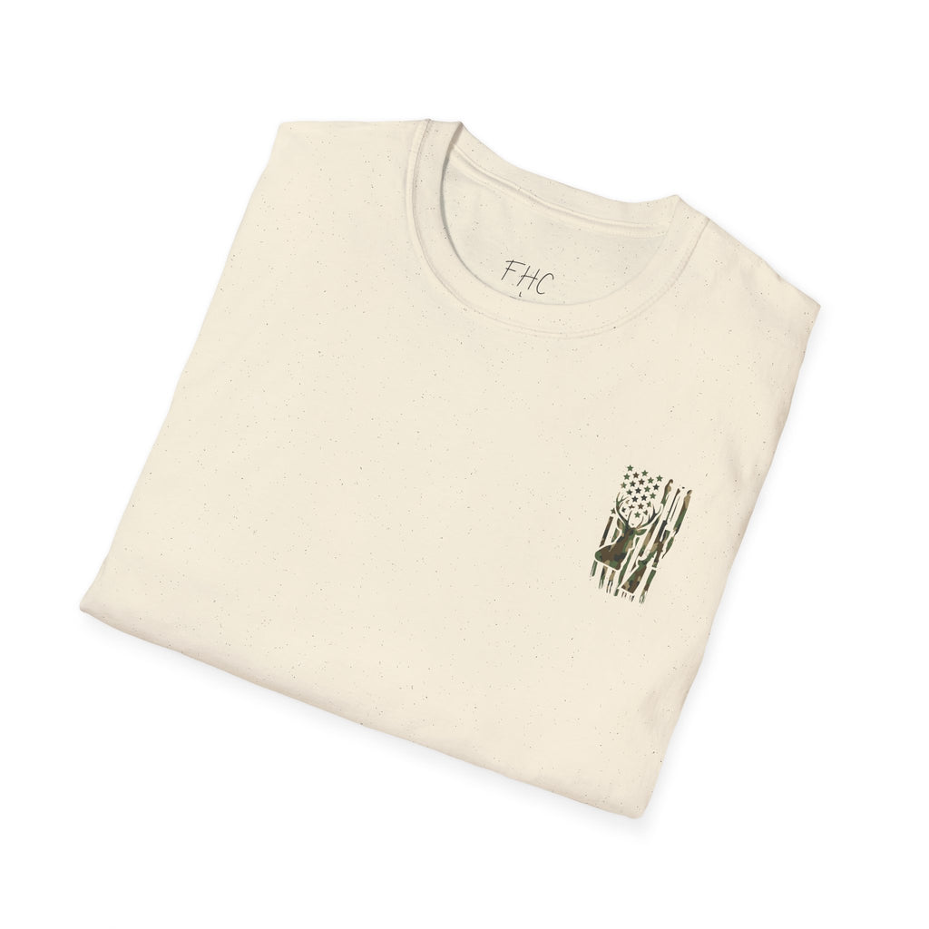 Camo Deer Flag T-Shirt