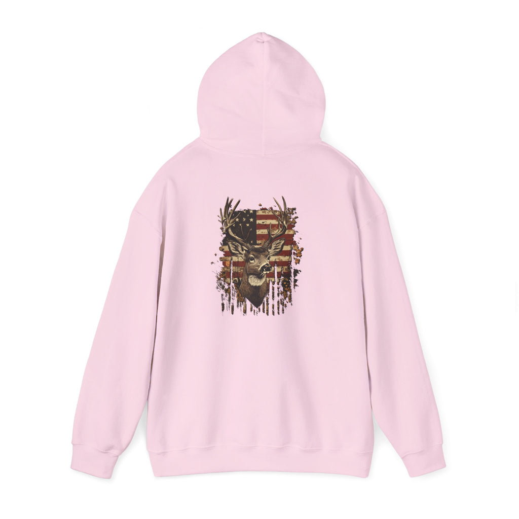 Rustic Patriotic Buck Hoodie