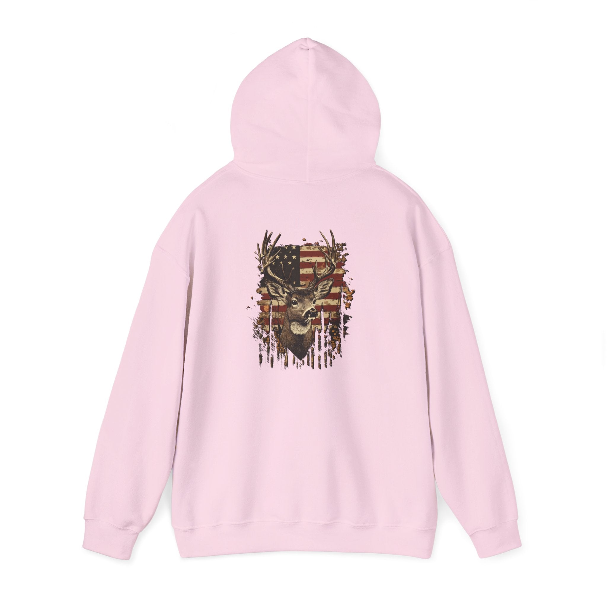 Rustic Patriotic Buck Hoodie
