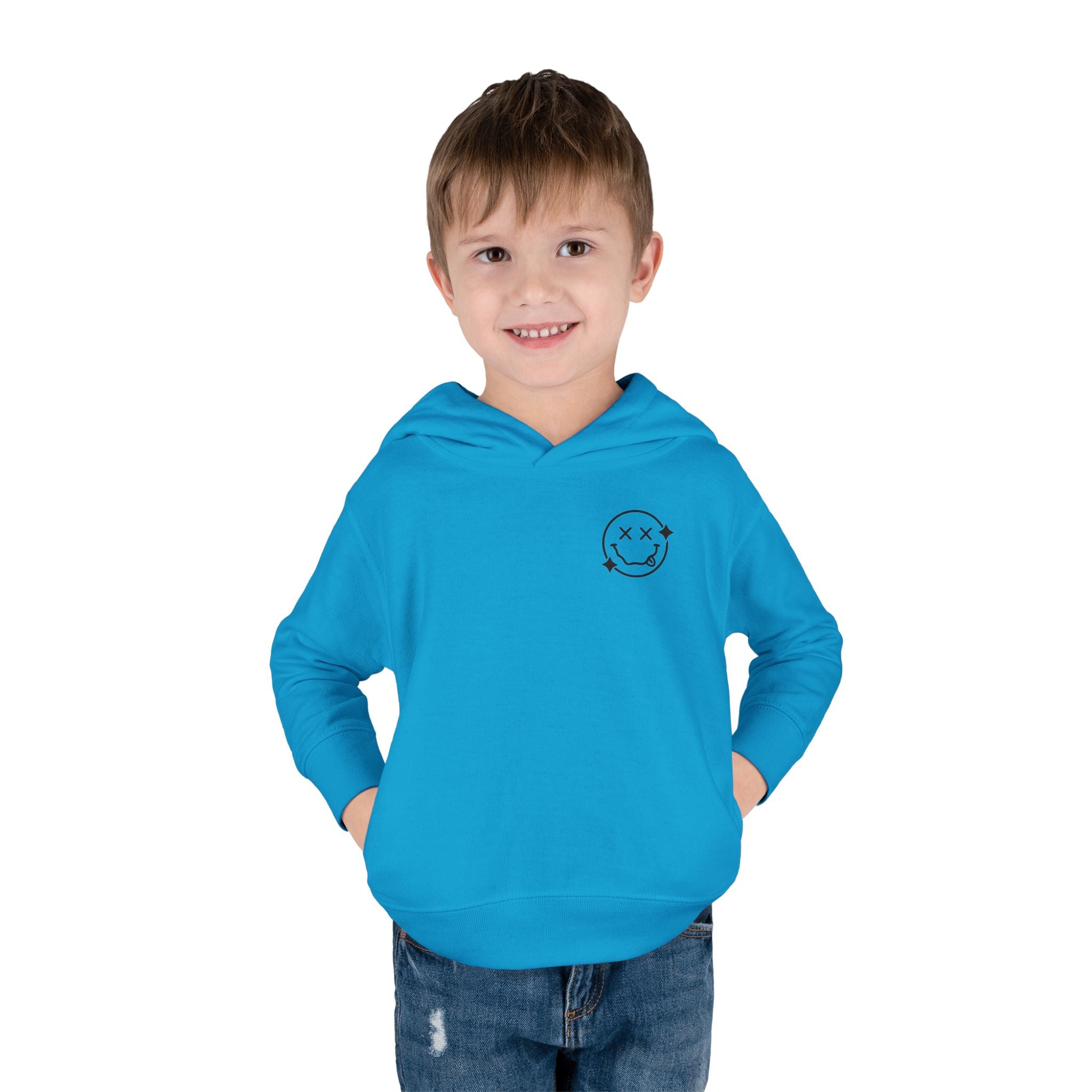 Toddler Hoodie — 'Wild Child' Checkerboard Graphic Pullover