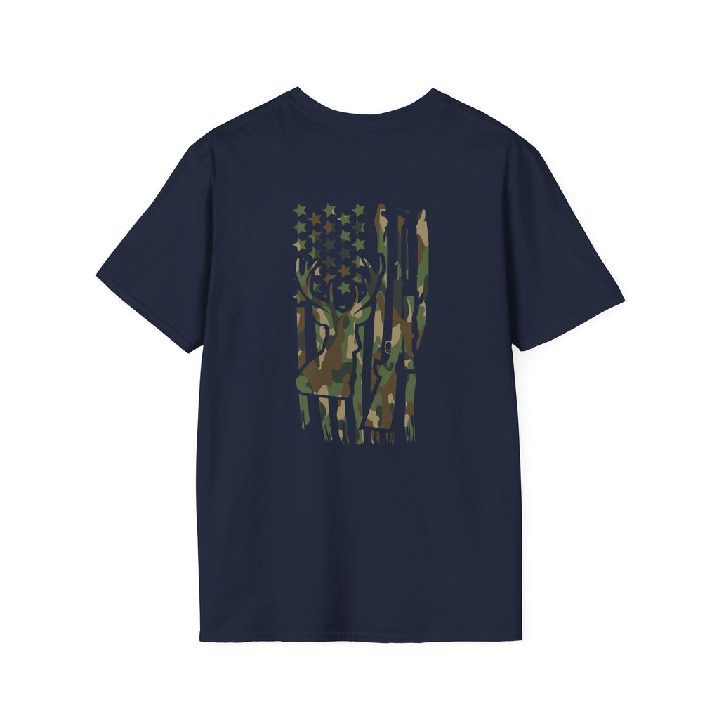 Camo Deer Flag T-Shirt