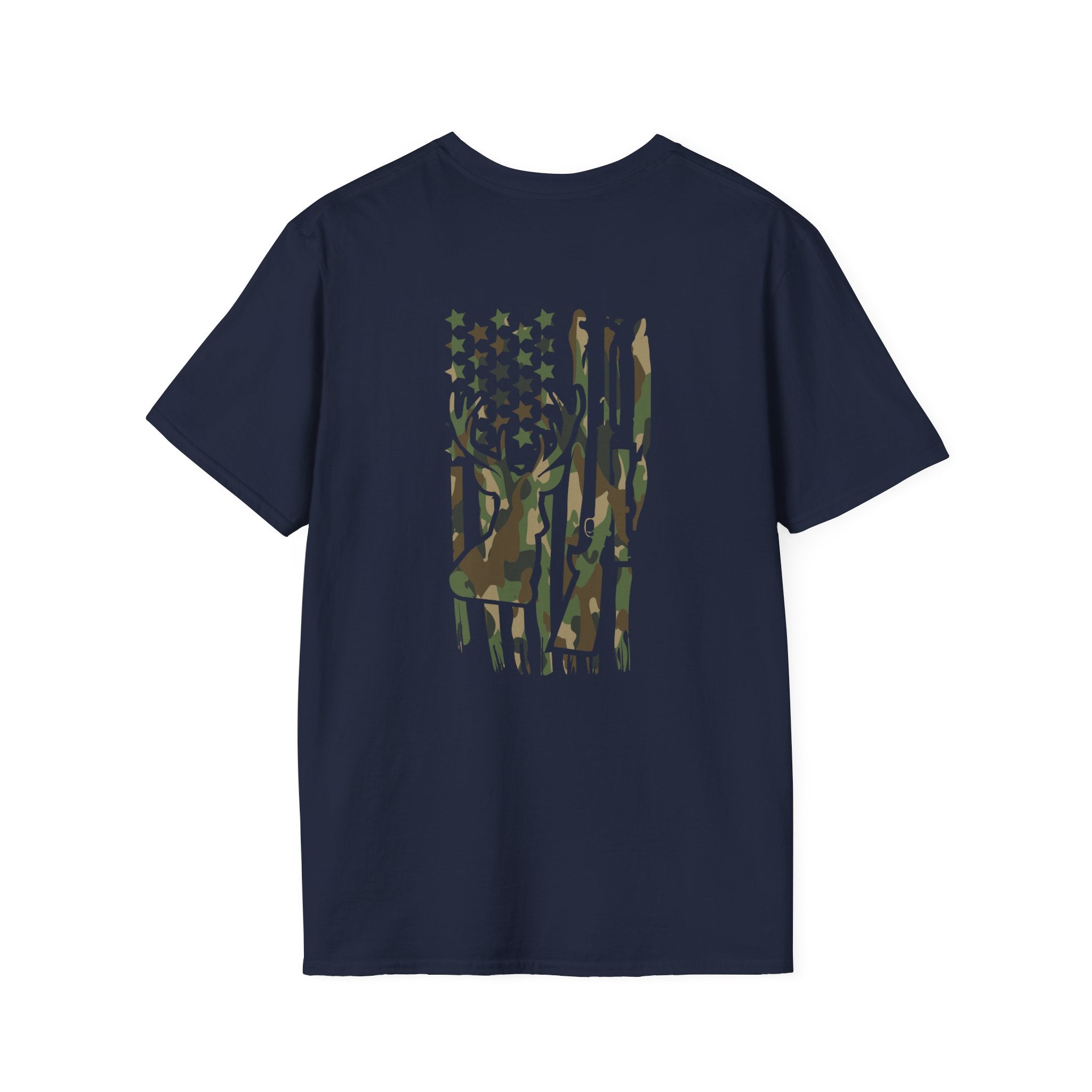 Camo Deer Flag T-Shirt