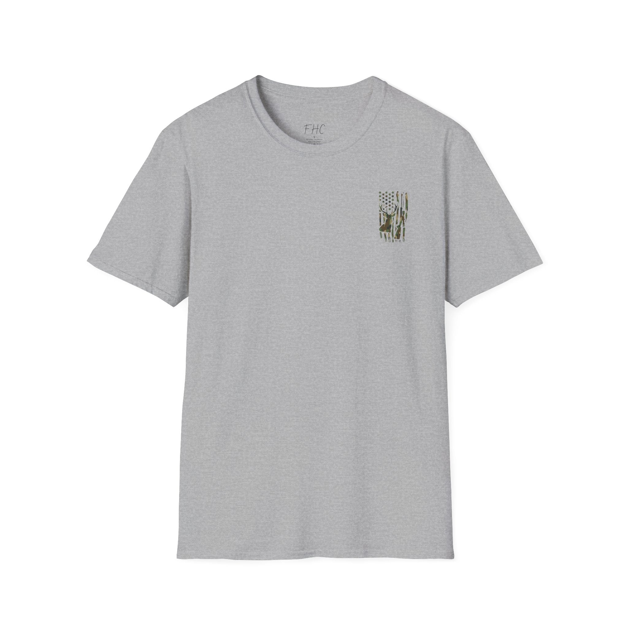 Camo Deer Flag T-Shirt